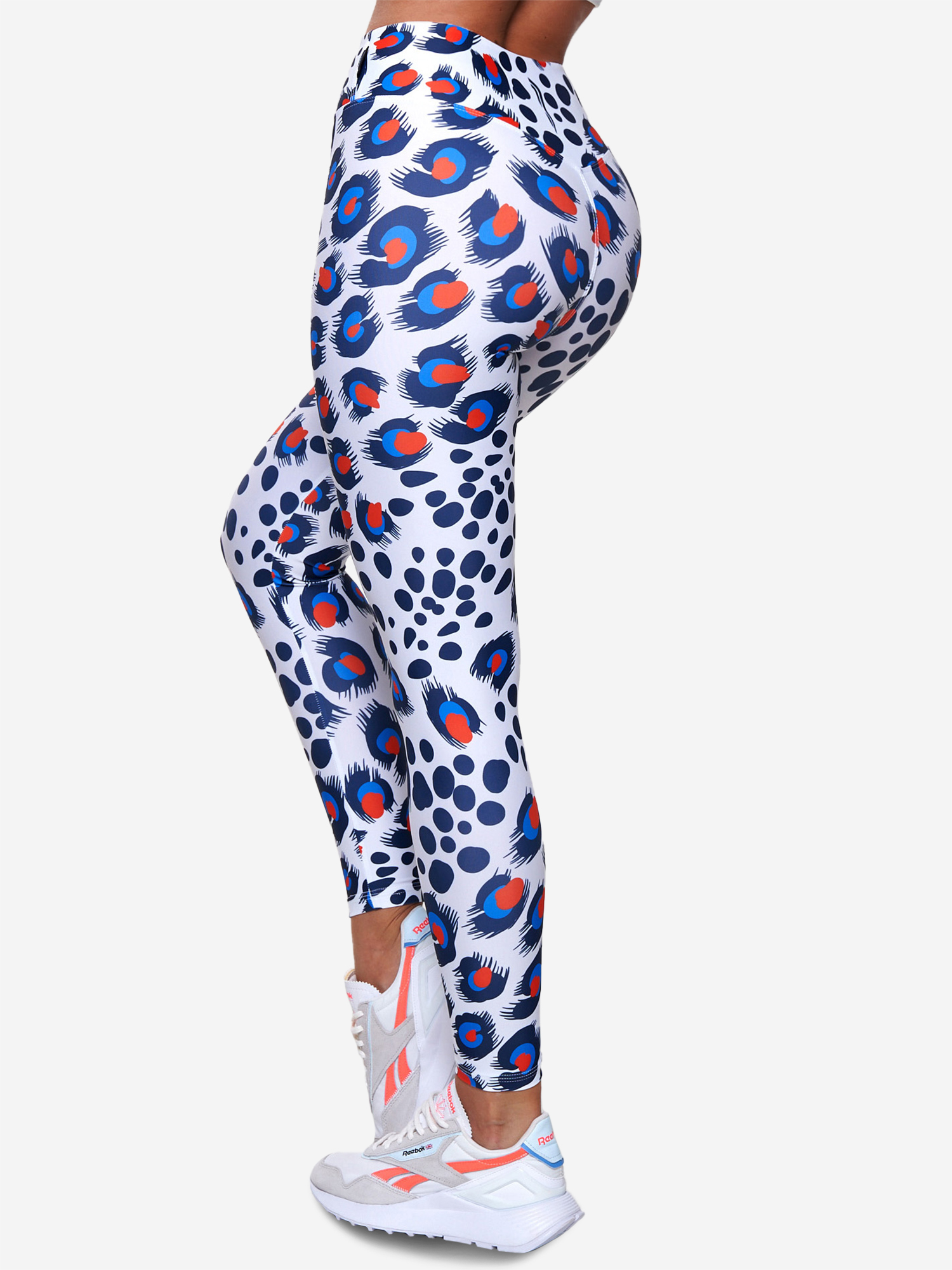 

Легинсы женские спортивные BARKA, лосины для спорта, тайтсы, Белый