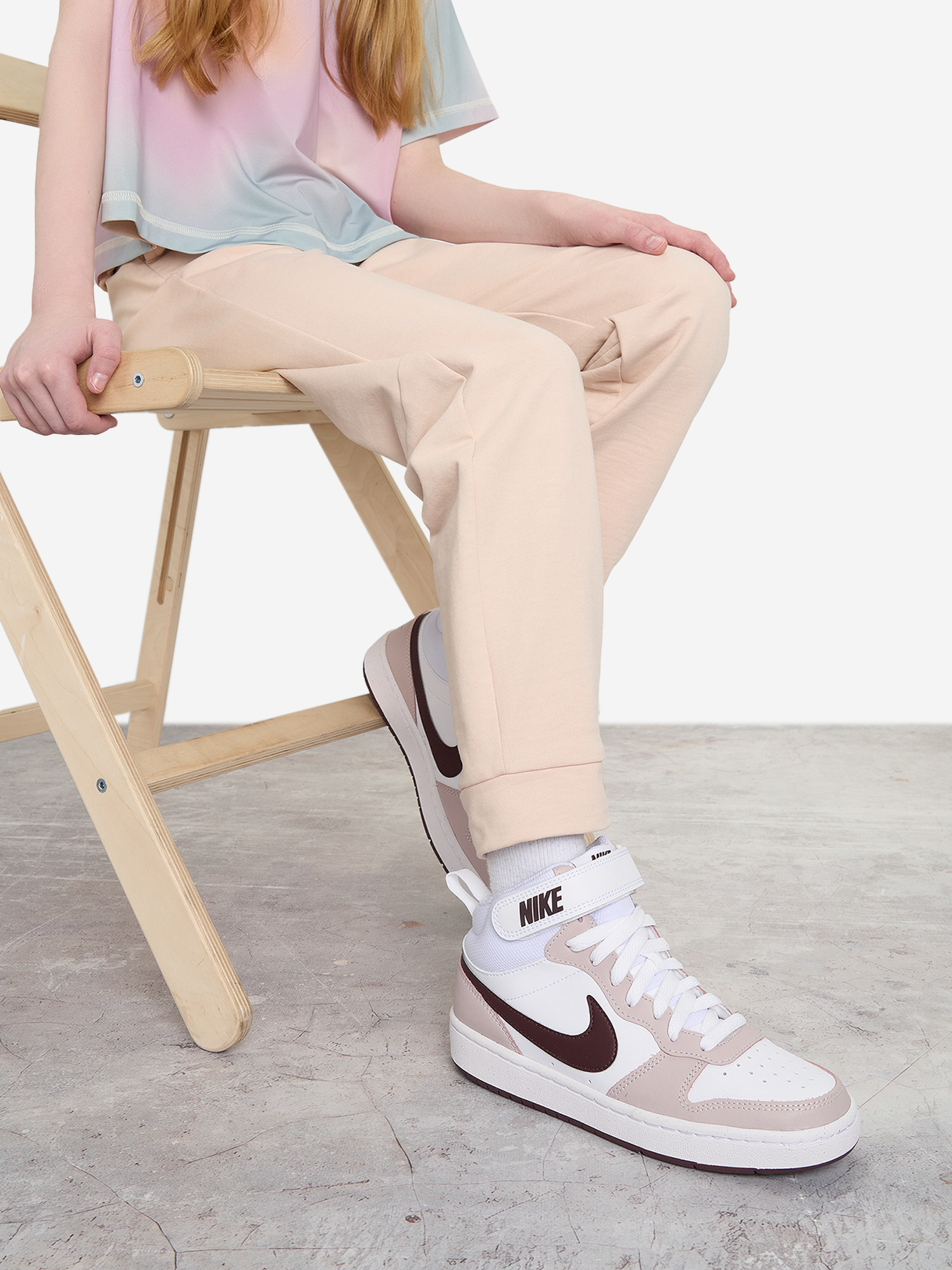 

Кеды для девочек Nike Court Borough Mid 2, Белый