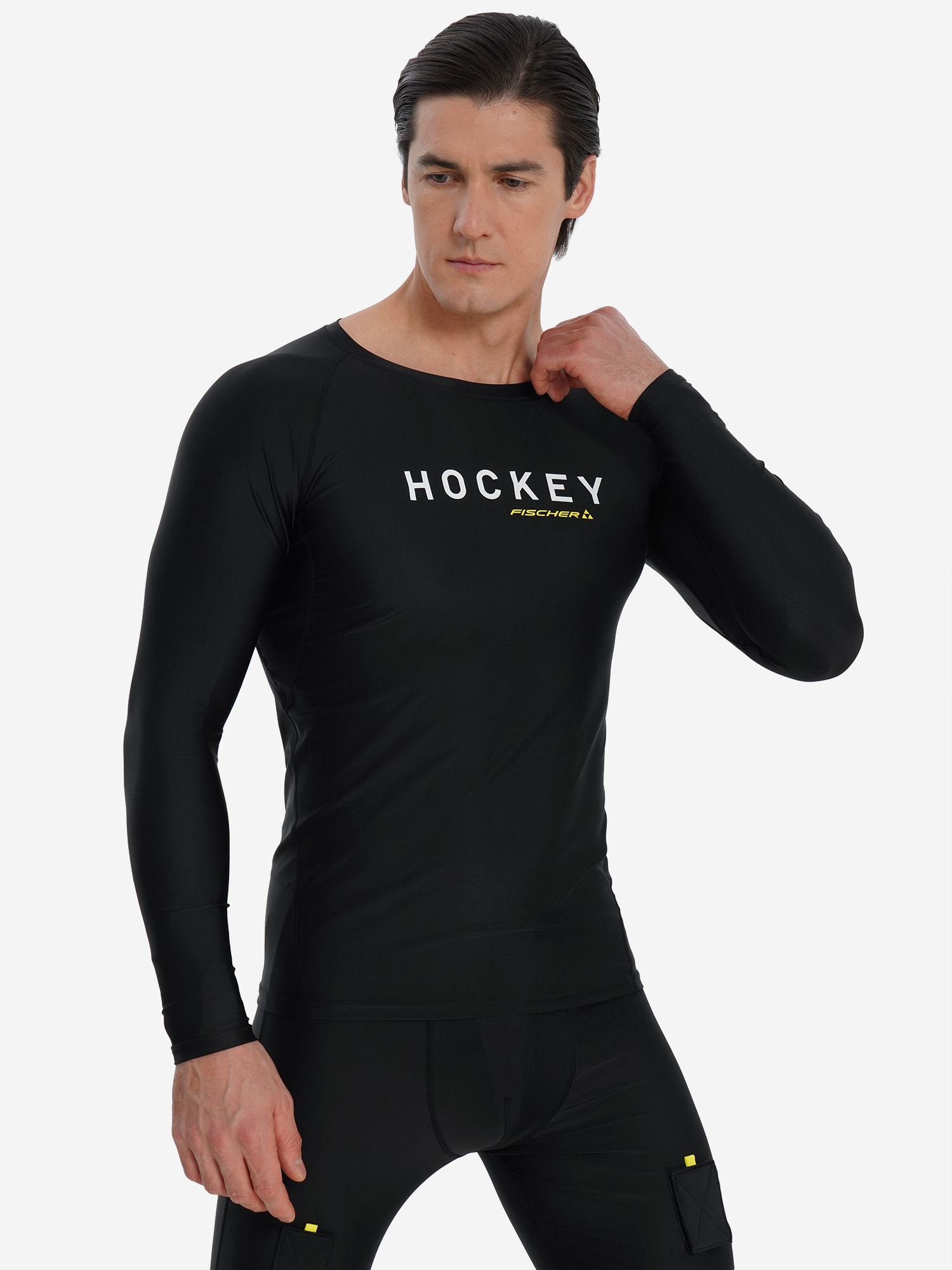 

Топ компрессионный хоккейный Fischer, Черный