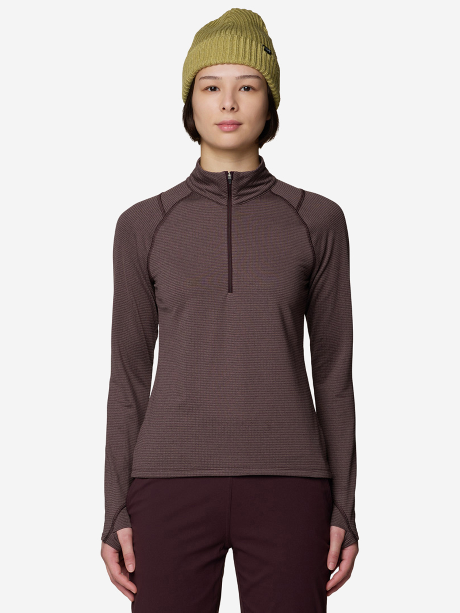 Толстовка женская Mountain Hardwear Crater Lake Heavyweight Half Zip, Фиолетовый