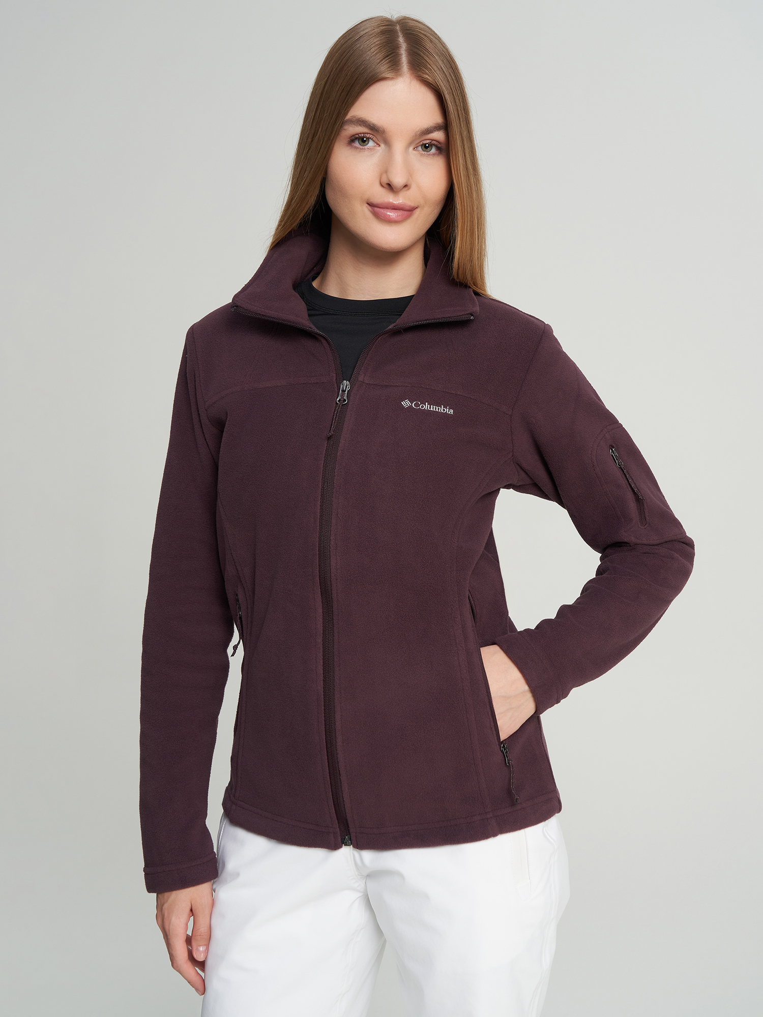 Толстовка женская Columbia Fast Trek II Jacket, Фиолетовый