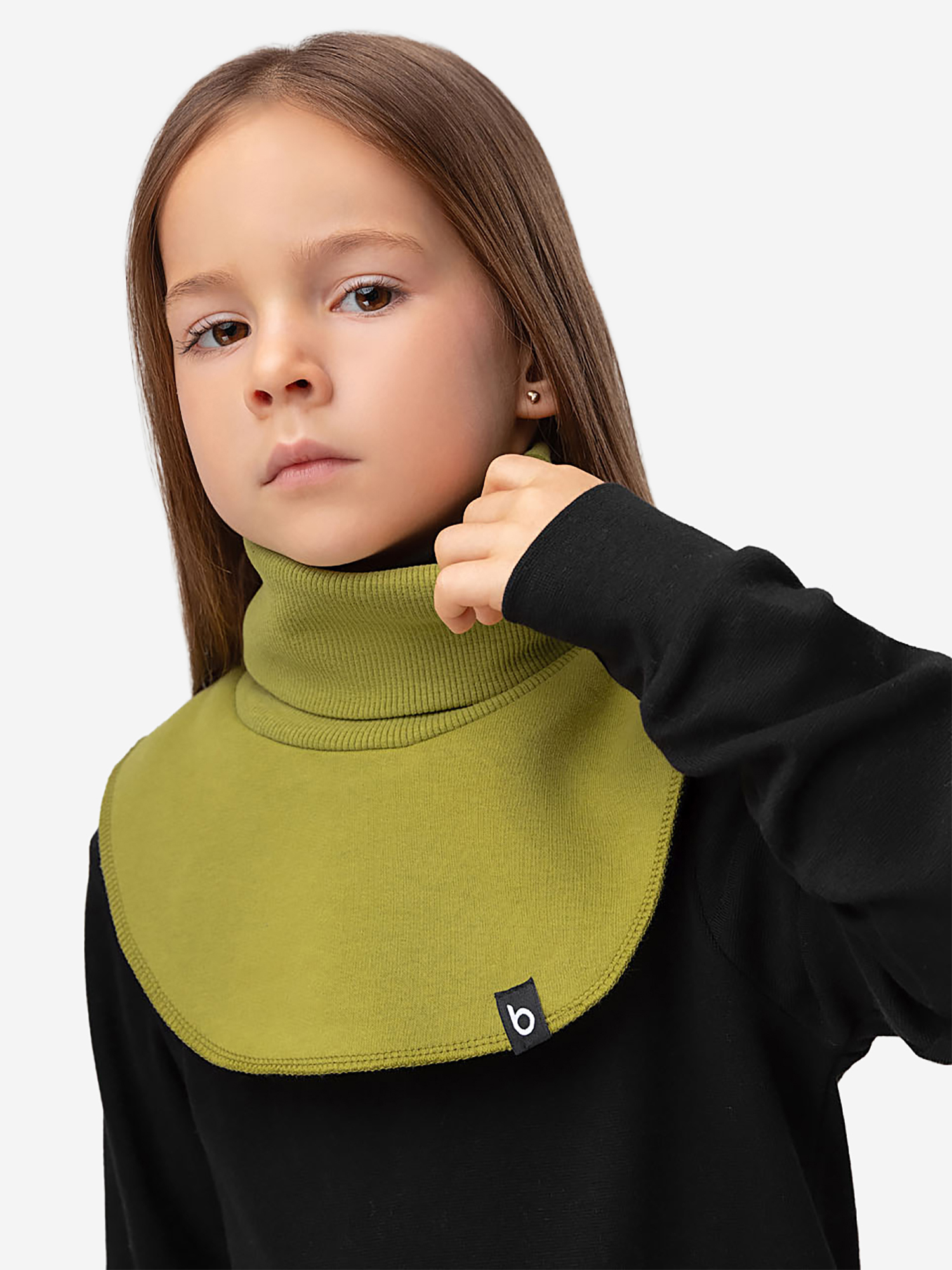 Изображение товара Манишка утепленная bodo для женщин and детей зимняя и демисезонная оливковая