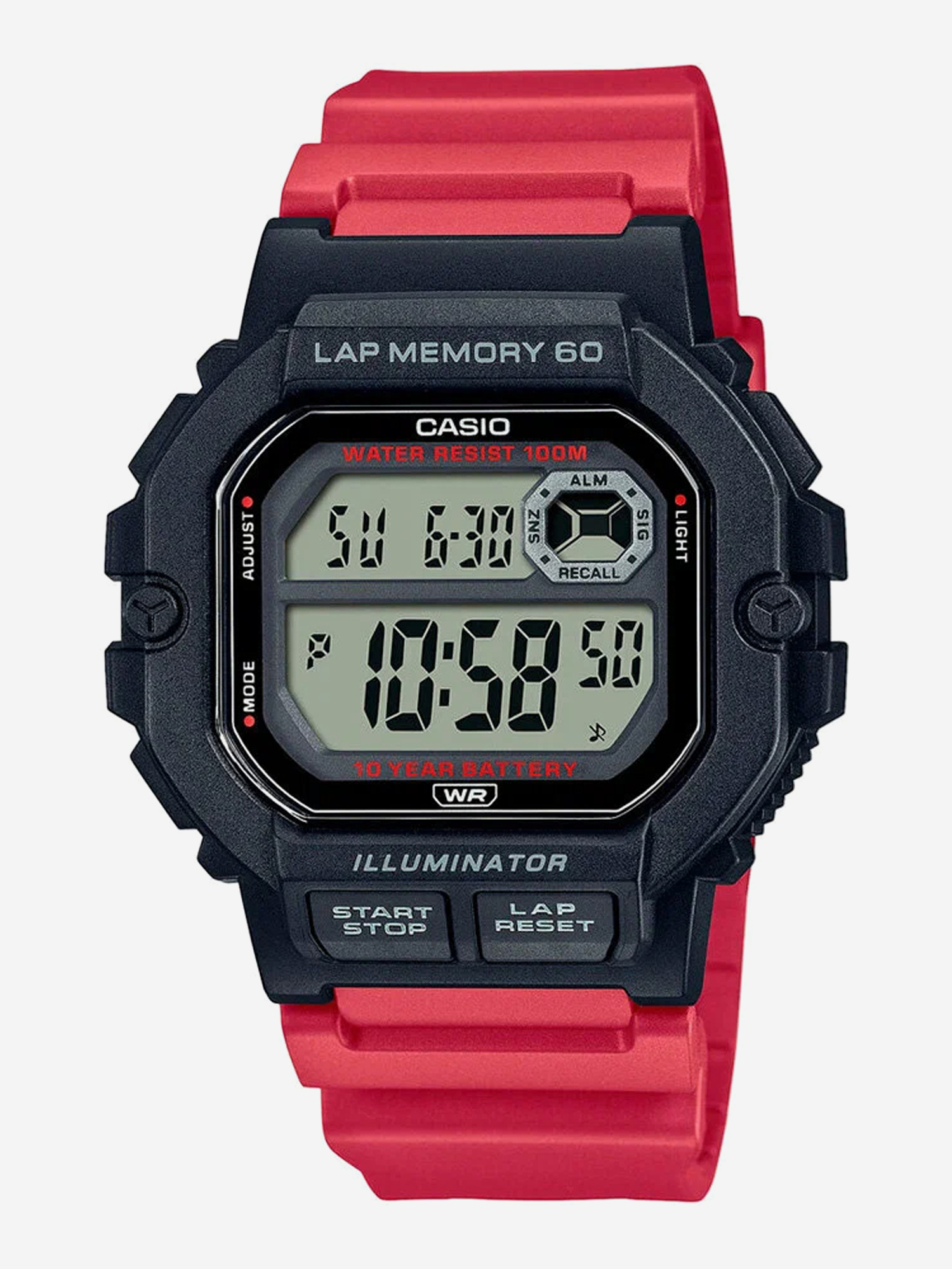 

Наручные часы Casio WS-1400H-4A, Красный