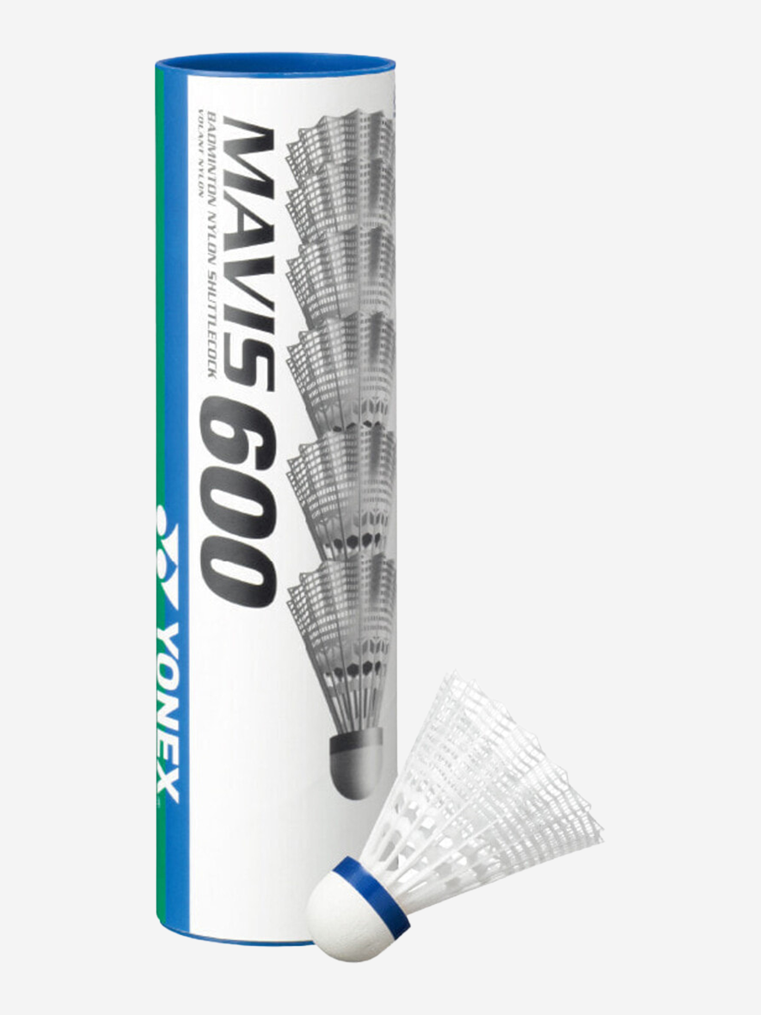 Изображение товара Воланы для бадминтона Yonex M600 (6 шт, нейлон, белый)