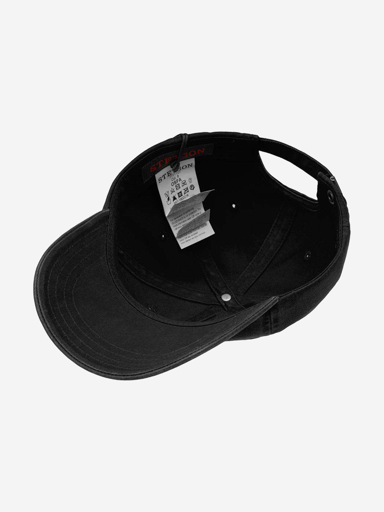 Бейсболка STETSON 7711101 BASEBALL CAP COTTON (черный), Черный 02-214XDOXS9Z-09, размер Без размера - фото 4