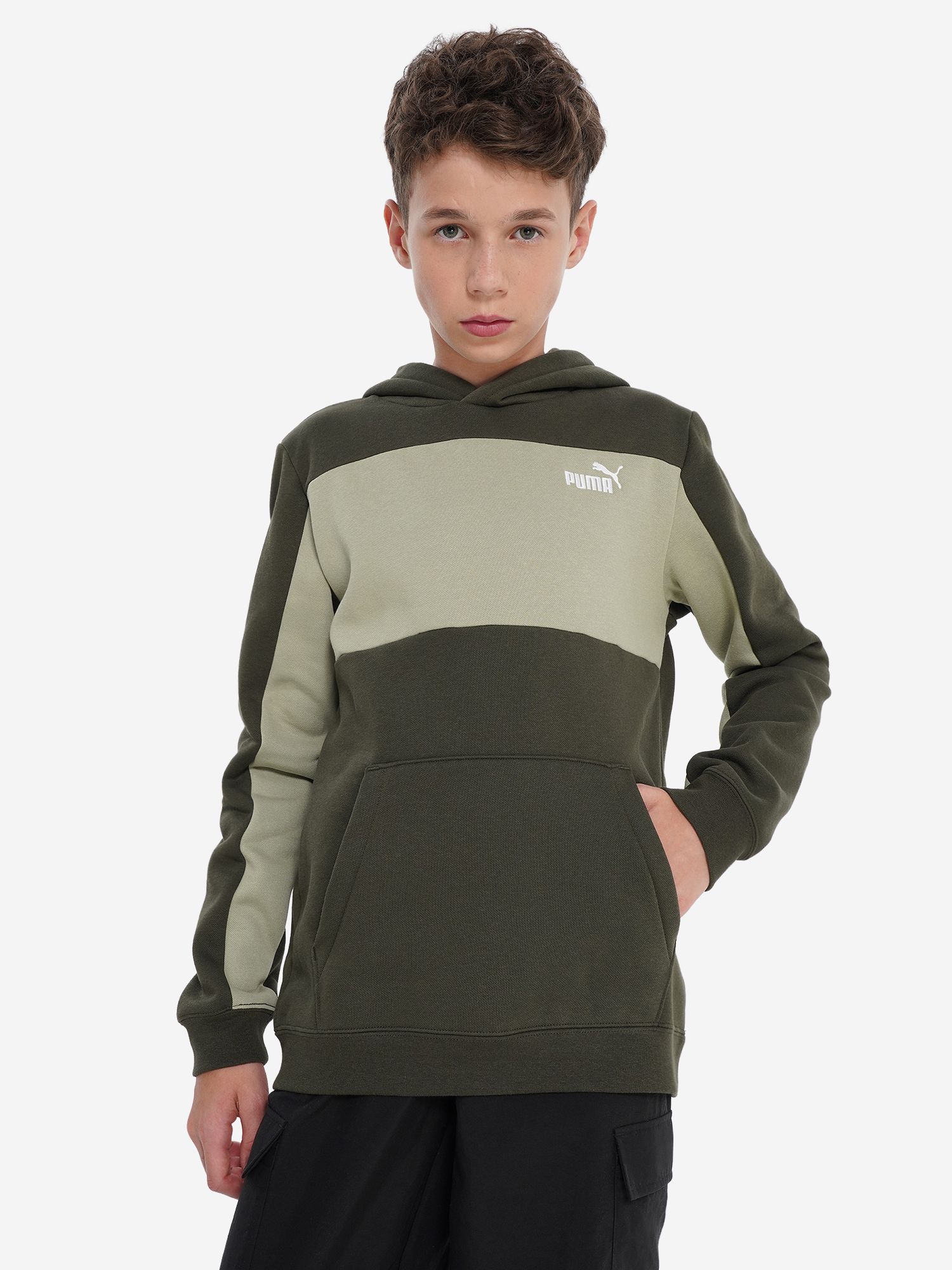 Худи PUMA Ess Block, зеленый, арт. 27663