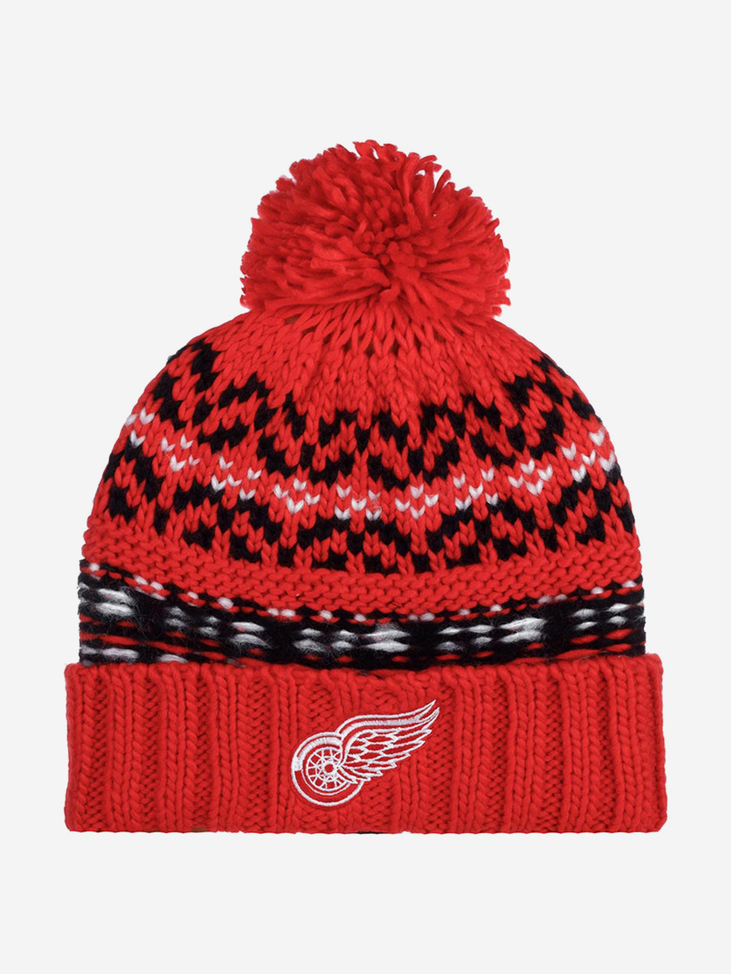 Изображение товара Шапка с помпоном AMERICAN NEEDLE Detroit Red Wings Gusto NHL зимняя унисекс