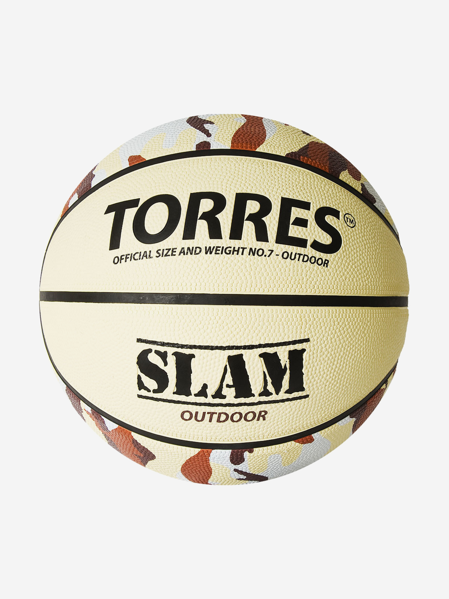 

Мяч баскетбольный Torres Slam арт.B02067 р.7, Бежевый