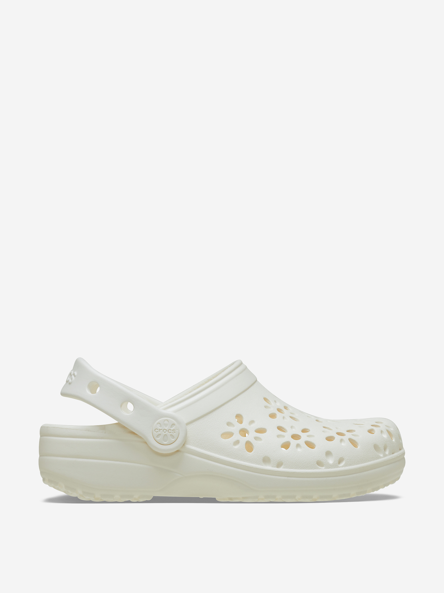 

Сабо женские Crocs Classic Floral Cut Out, Белый