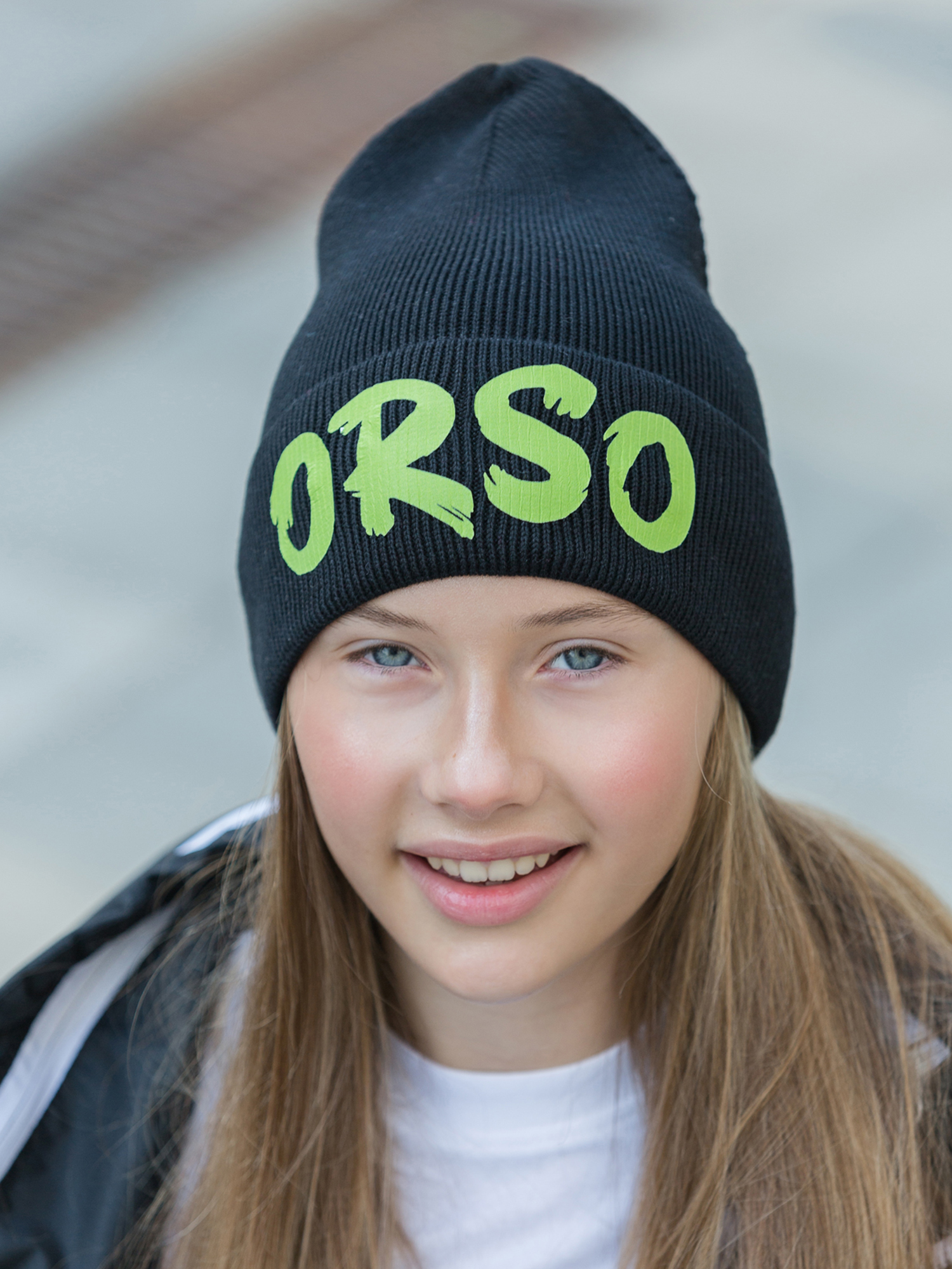 

Шапка демисезонная для девочки ORSO BIANCO, Черный