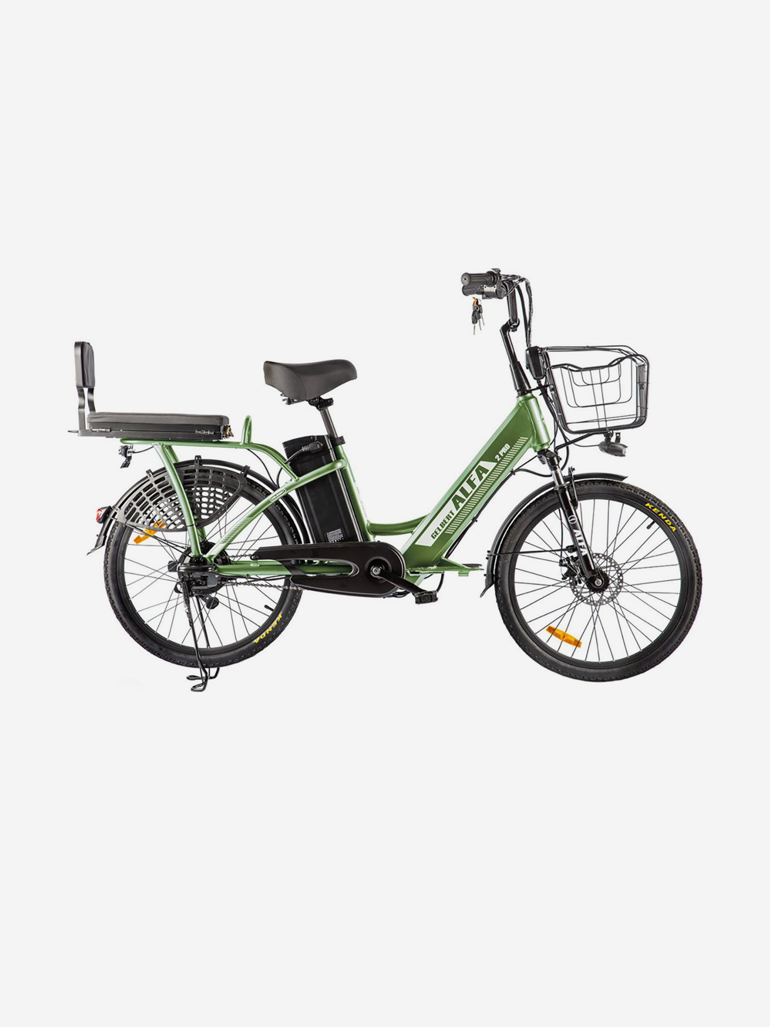 Изображение товара Электровелосипед Gelbert ALFA 2 PRO Зеленый универсальный для взрослых