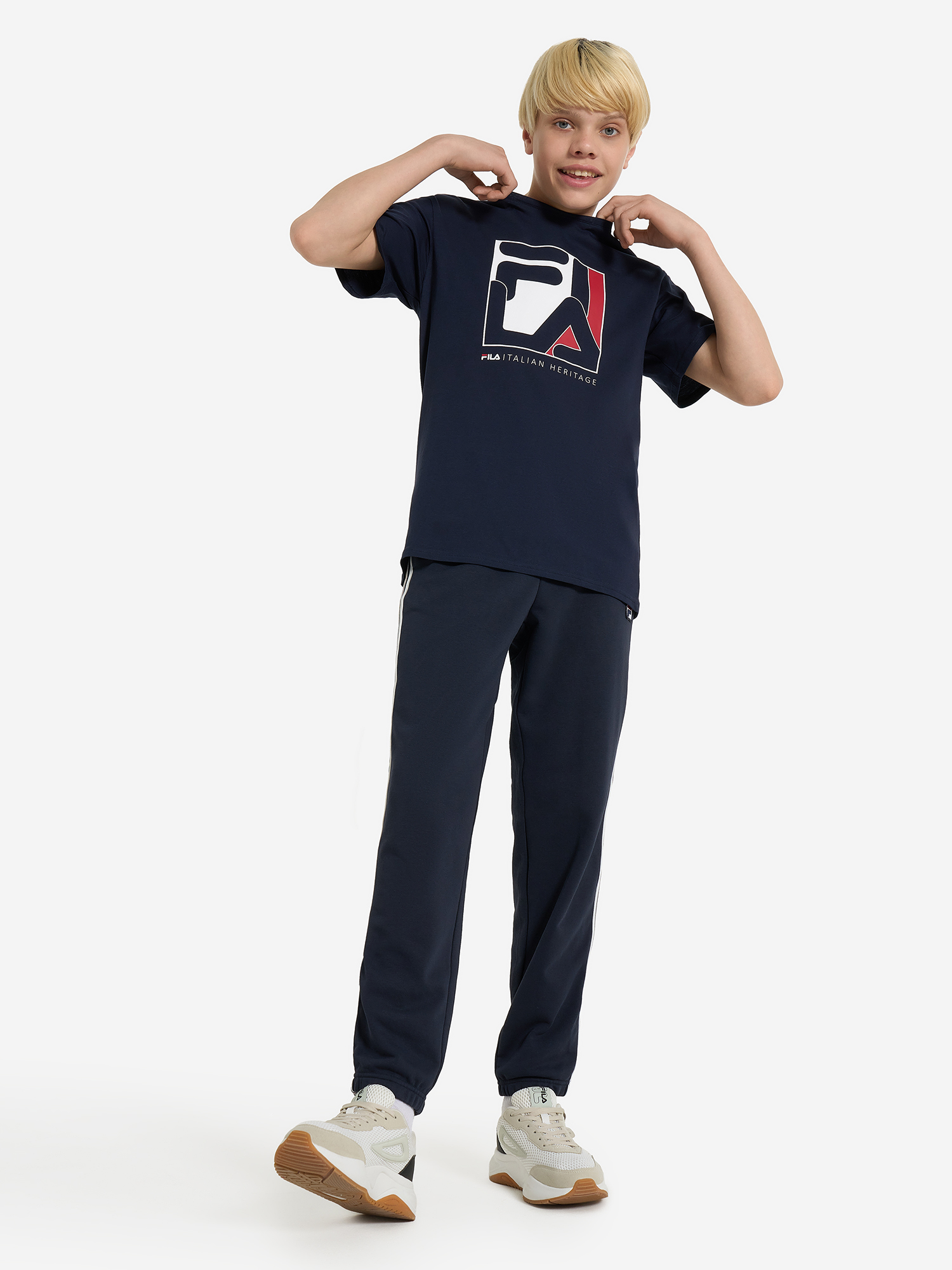 фото Футболка для мальчиков fila, синий