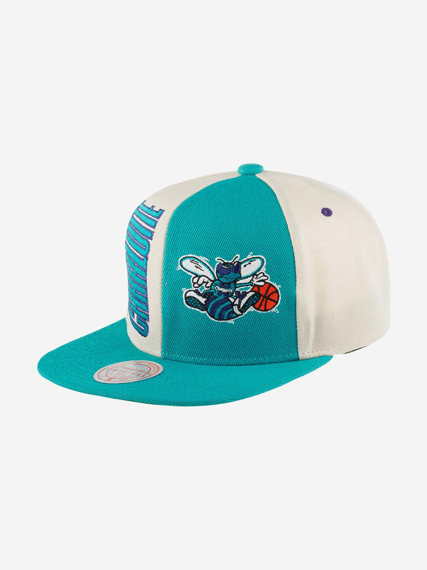 Изображение товара Бейсболка с прямым козырьком MITCHELL NESS Charlotte Hornets NBA взрослый унисекс