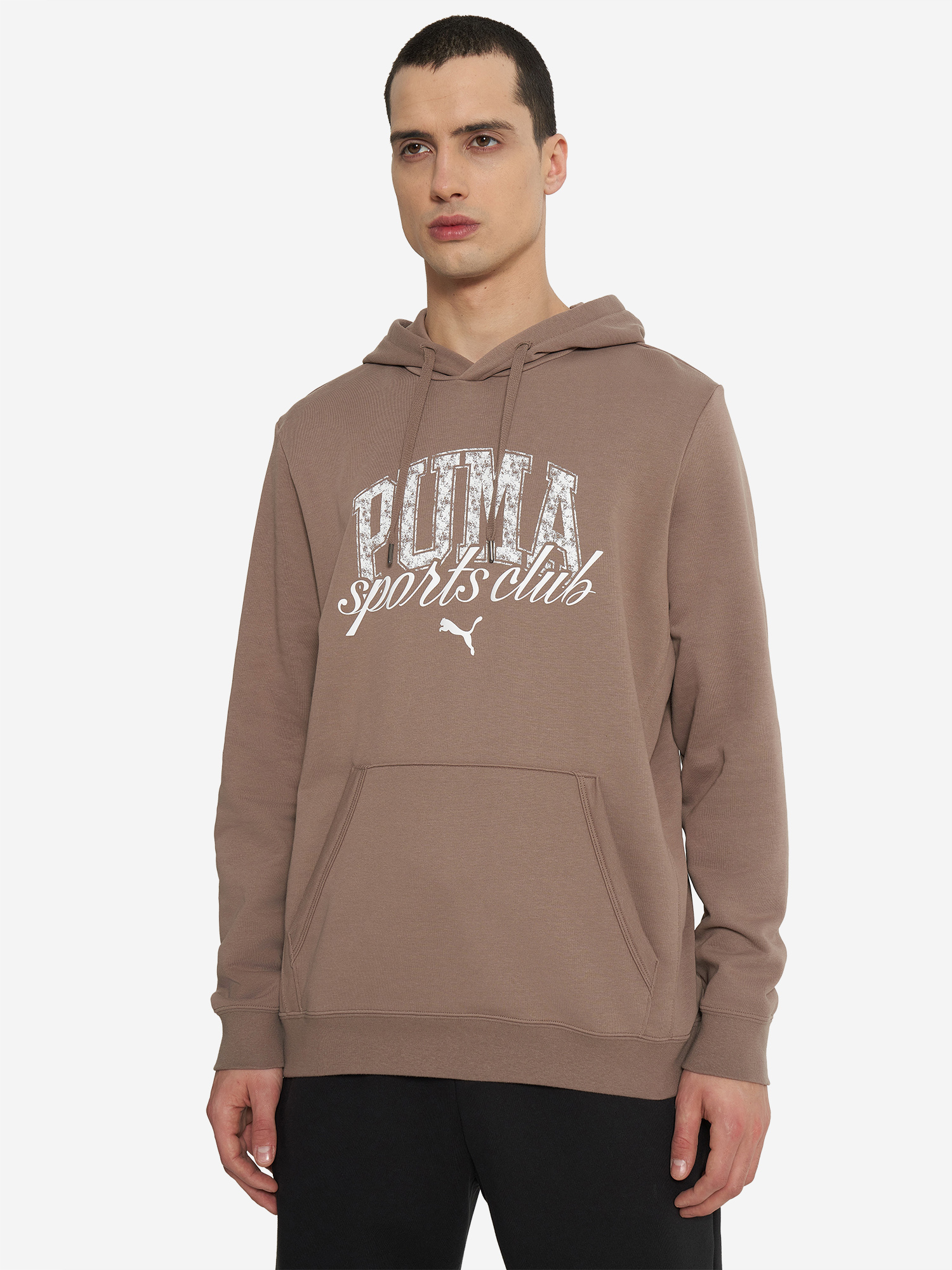 фото Худи мужское puma, коричневый
