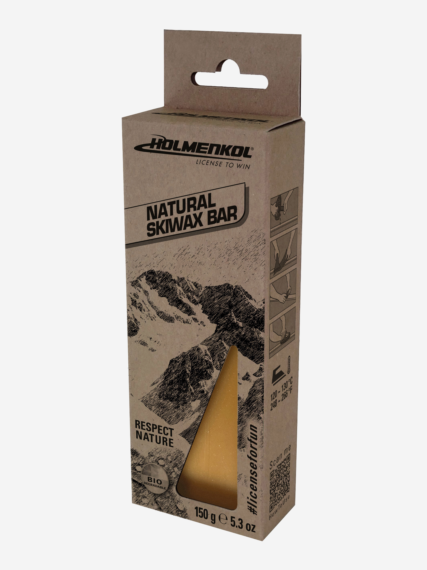 

Парафин Holmenkol Natural Skiwax Bar, Бежевый