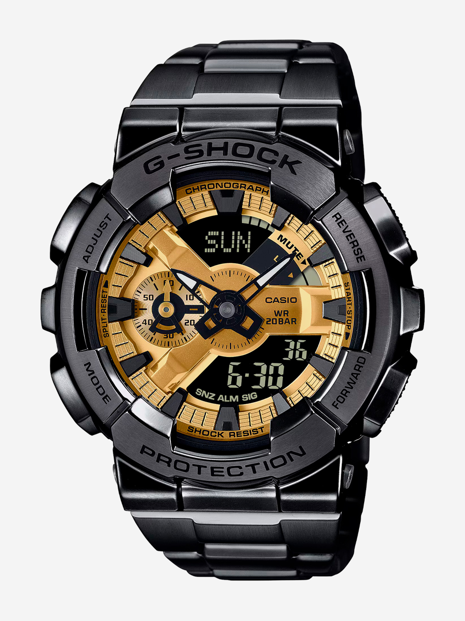 Изображение товара Наручные часы Casio G-Shock GM-110BD-1A9 водонепроницаемые стильные для спорта и повседневной носки