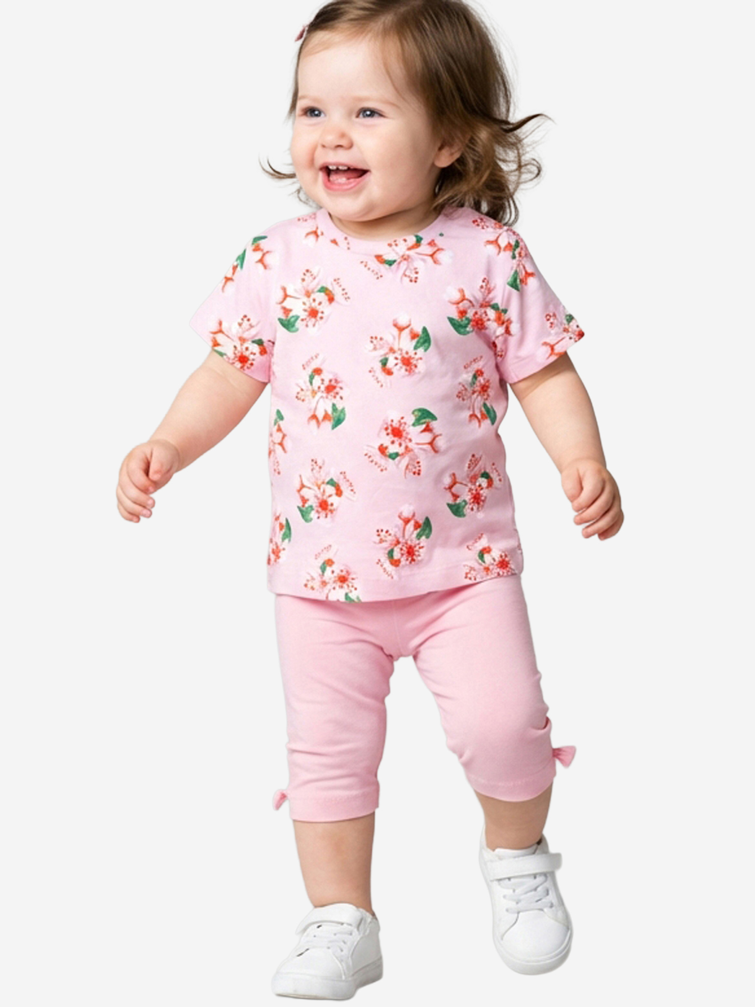 Изображение товара Комплект для девочек: футболка, легинсы укороченные PlayToday