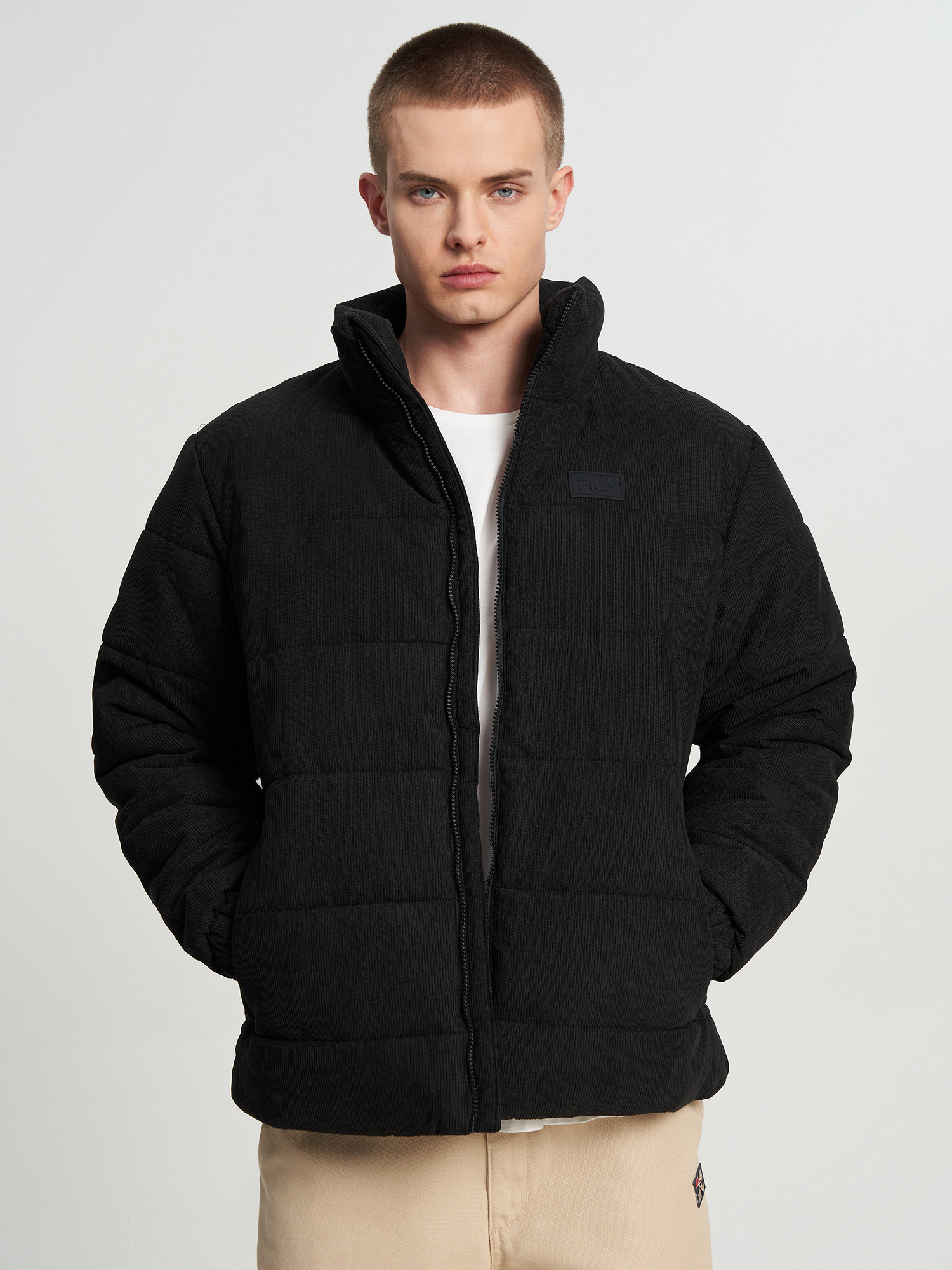 Куртка утепленная вельветовая мужская FILA, Черный