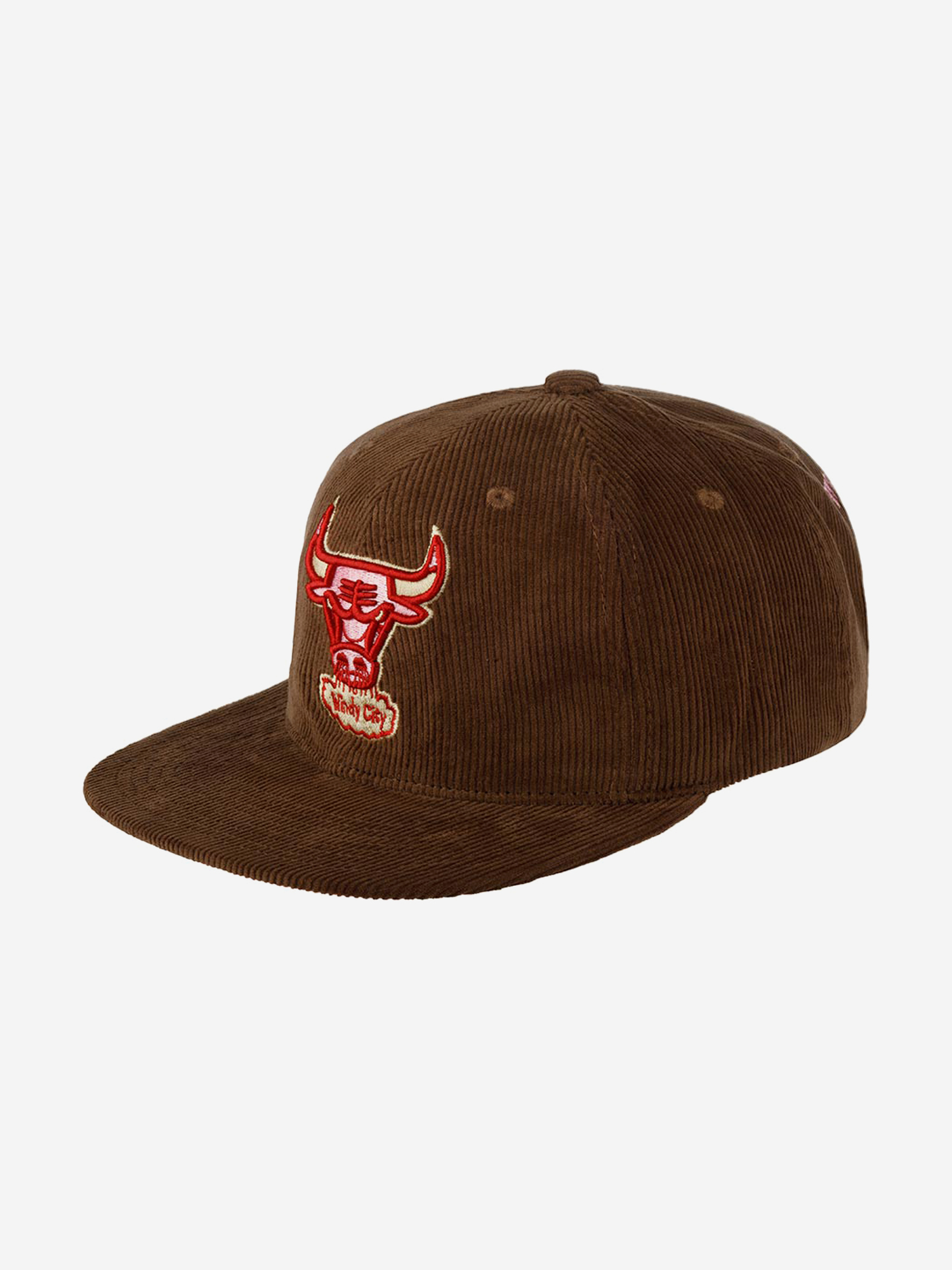 Бейсболка с прямым козырьком MITCHELL NESS 6MUSSH22050-CBUBROW Chicago Bulls MLB (коричневый), Коричневый