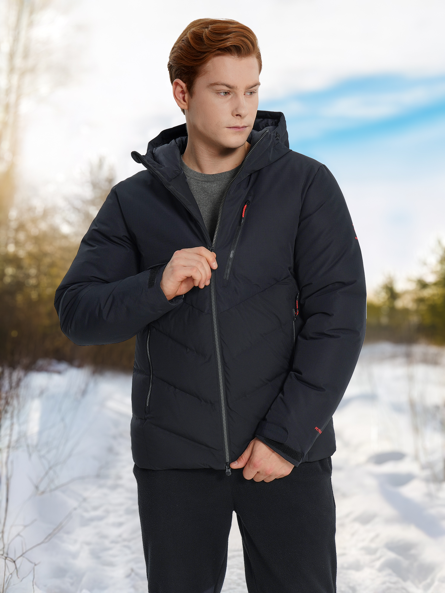 Пуховик мужской Northland, черный, арт. 138297n16-99