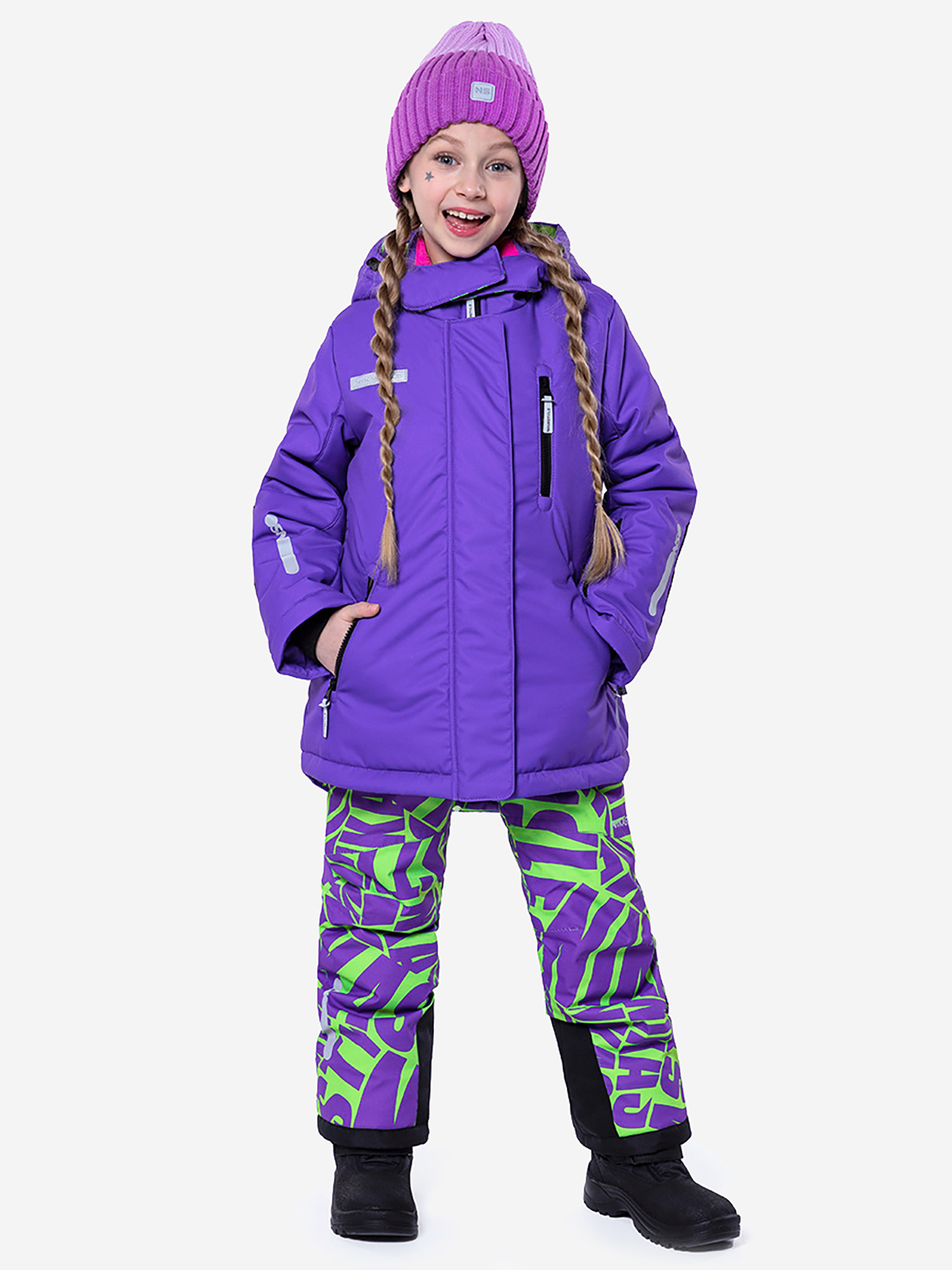 

Костюм зимний для девочки NIKASTYLE, Фиолетовый