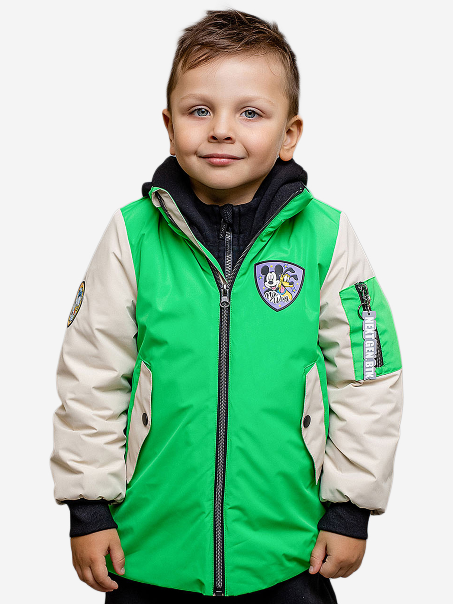 Изображение товара Куртка мембранная батик Марек для мальчика ярко зеленый