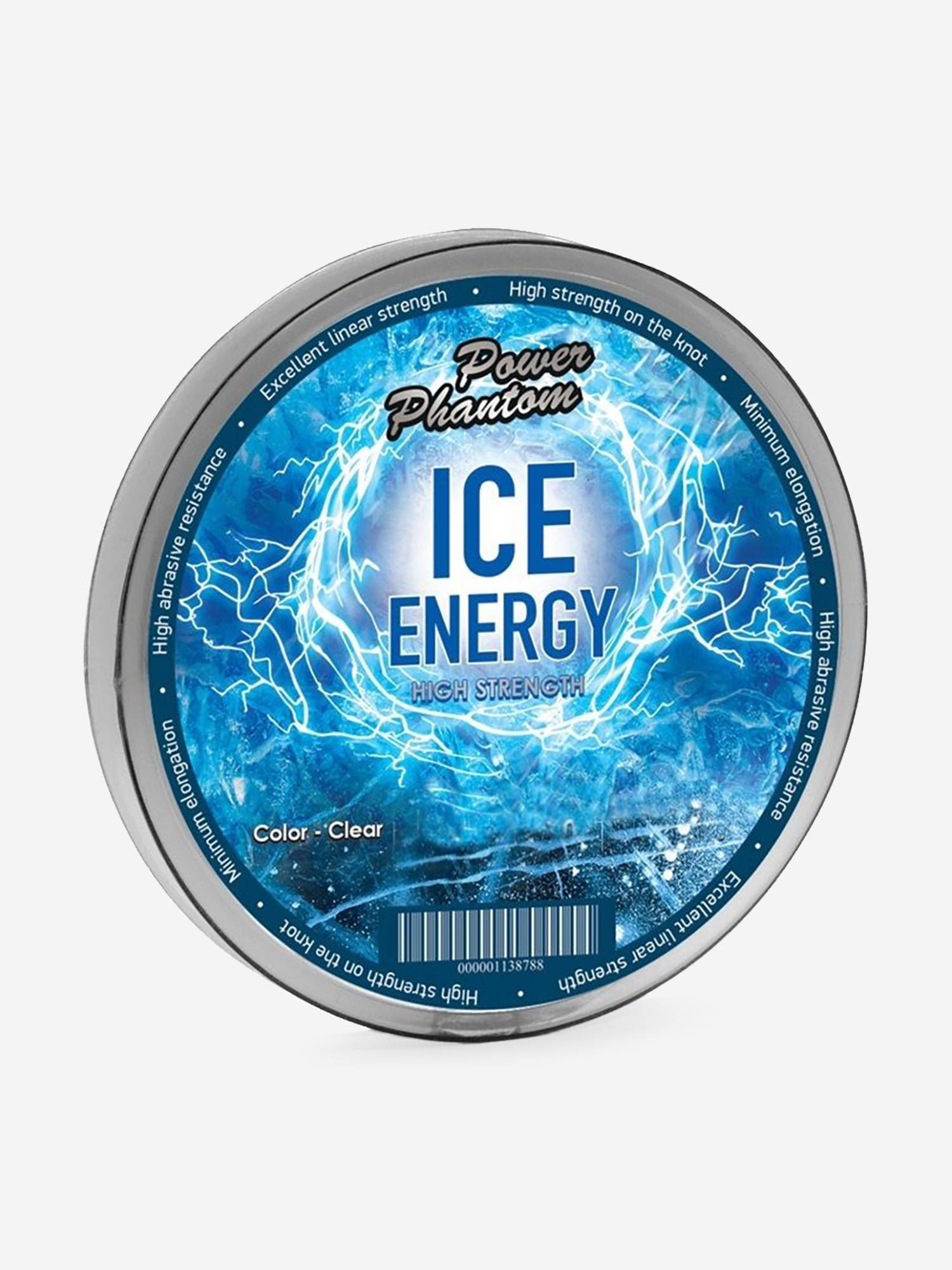 

Леска монофильная для зимней рыбалки Power Phantom Ice Energy CLEAR 0,22mm, 6,1kg, 30m, Серебряный