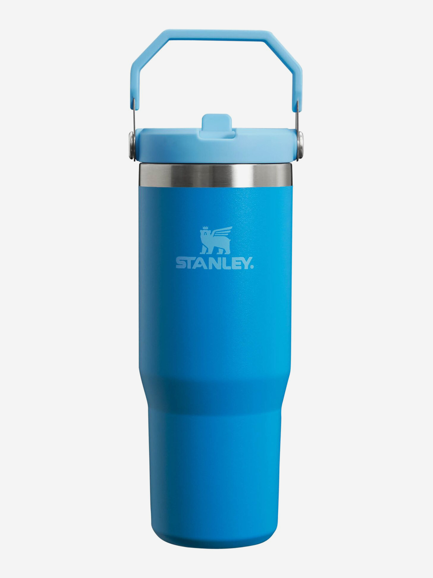 

Термокружка Stanley IceFlow Flip Straw Tumbler, 890 мл, голубая, Голубой