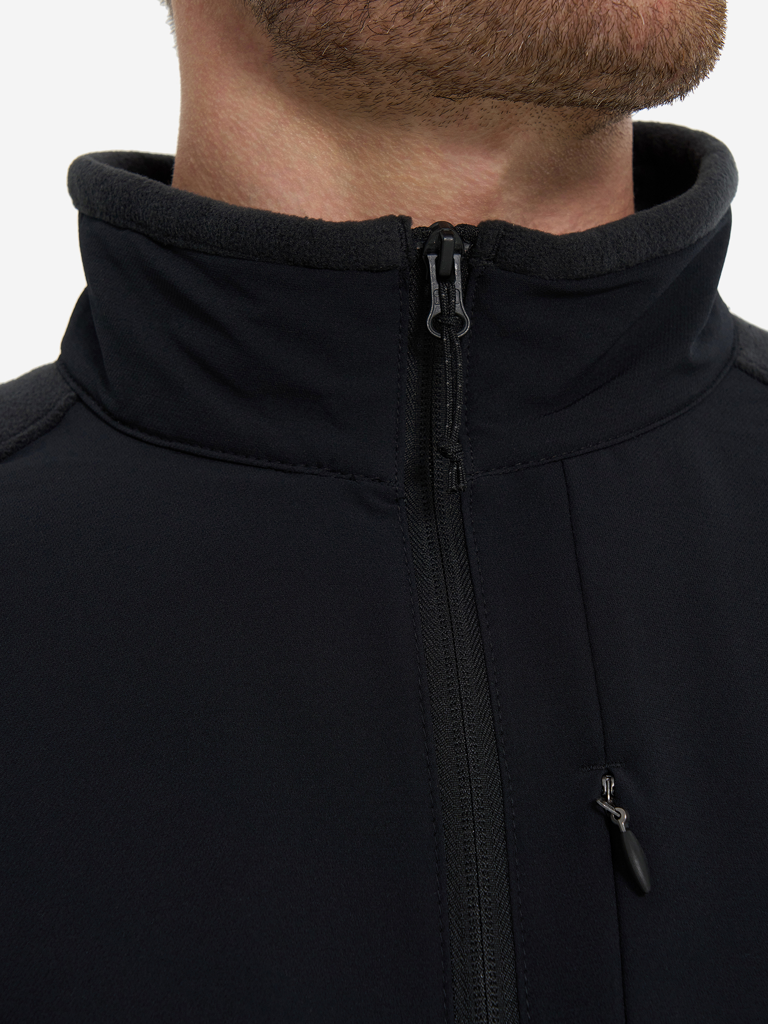 Джемпер флисовый мужской Columbia Sage Peak Full Zip Fleece, Черный 2095781CLB-010, размер 46 - фото 7