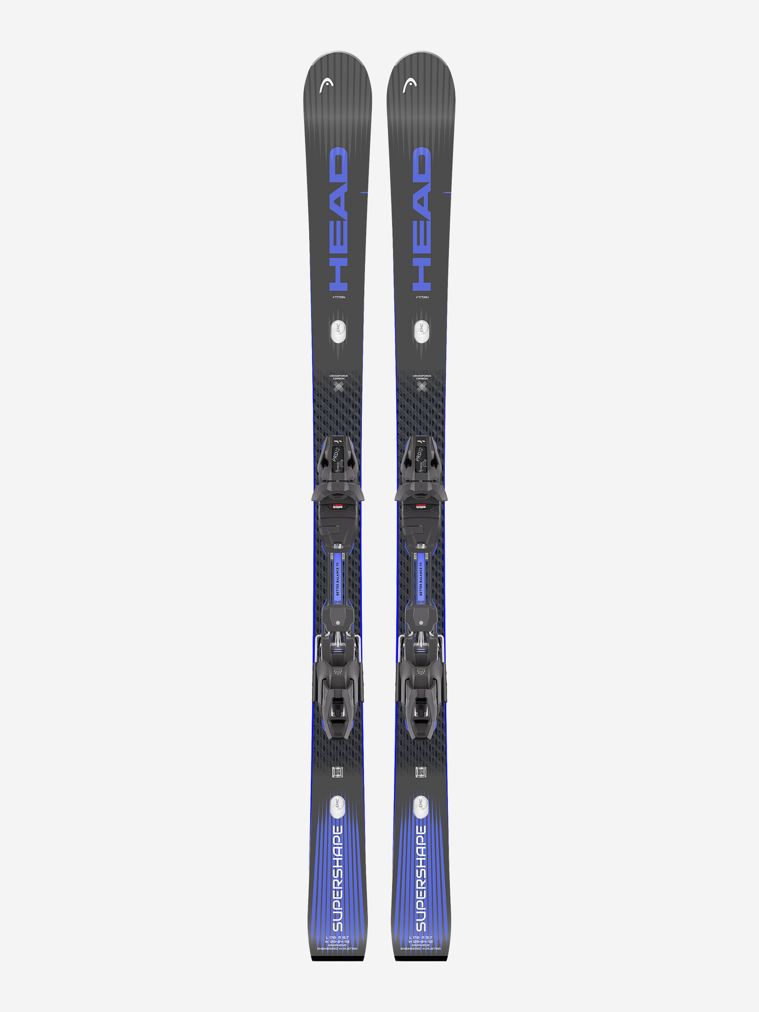 Горные лыжи Head Supershape E-Titan + крепления PRD 12 GW Brake 95, Мультицвет