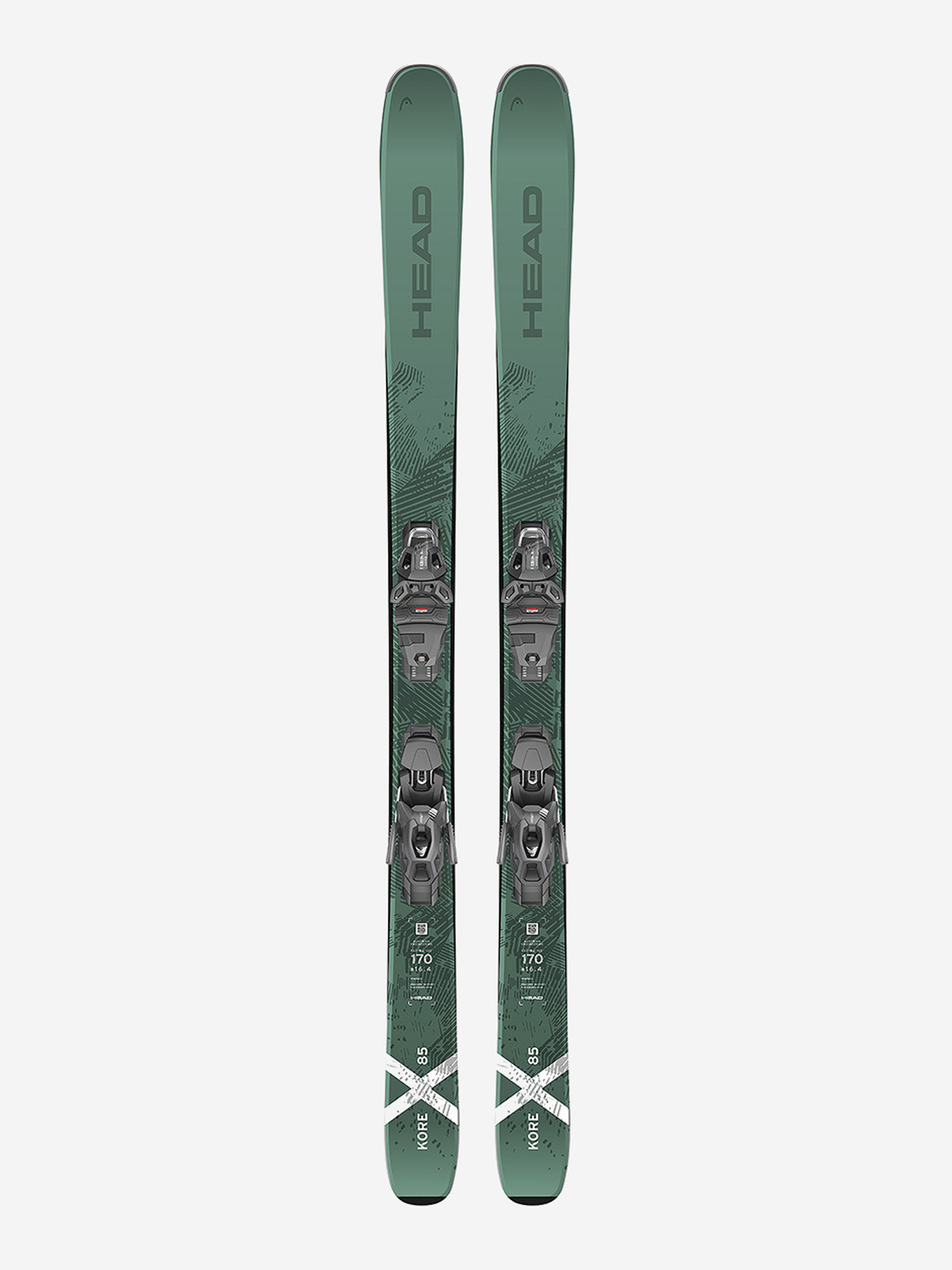 

Горные лыжи с креплениями Head Kore X 85 LYT-PR + PRW 11 GW 24/25, Зеленый
