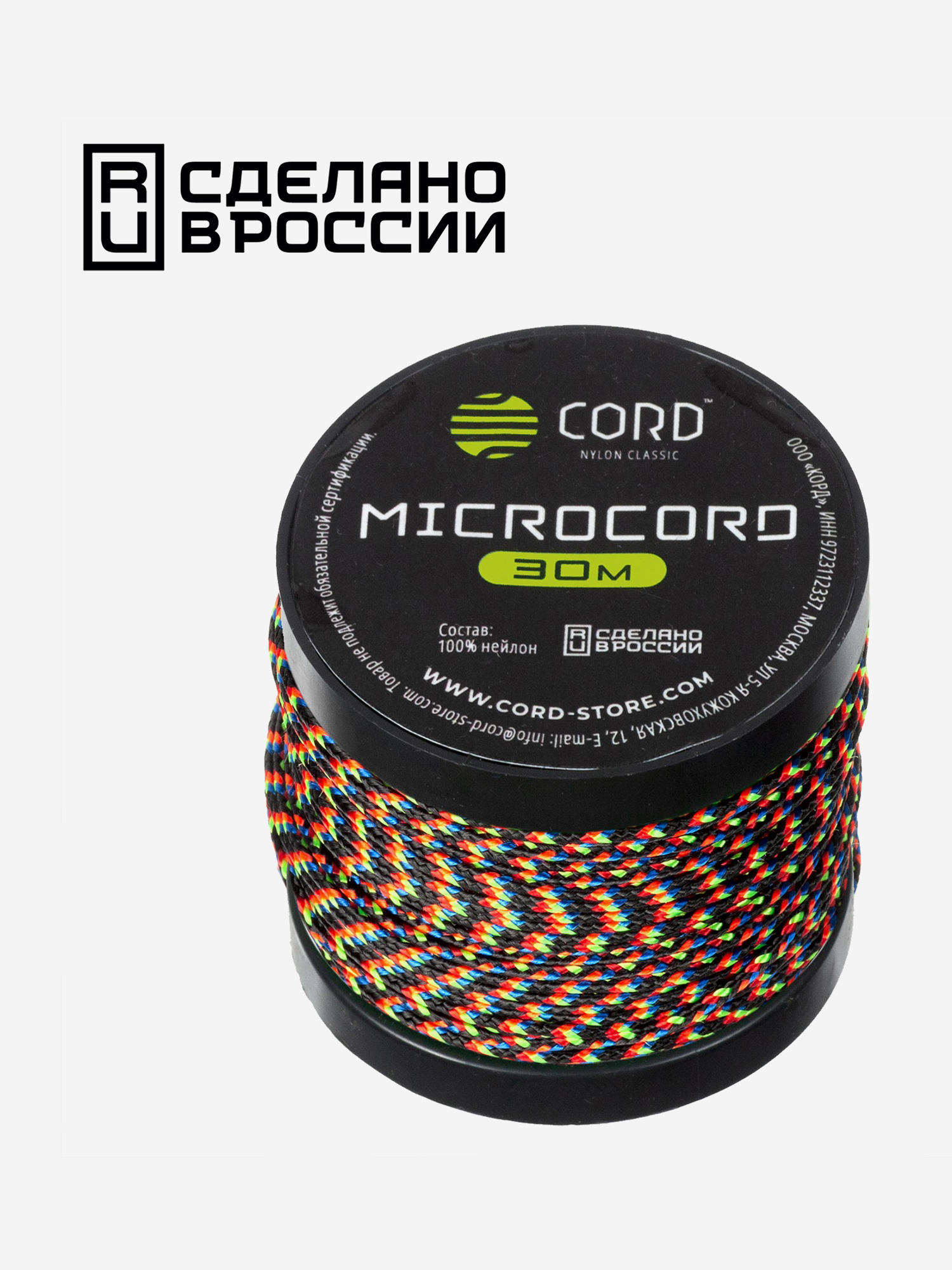 

Микрокорд CORD катушка 30м (galaxy), Мультицвет