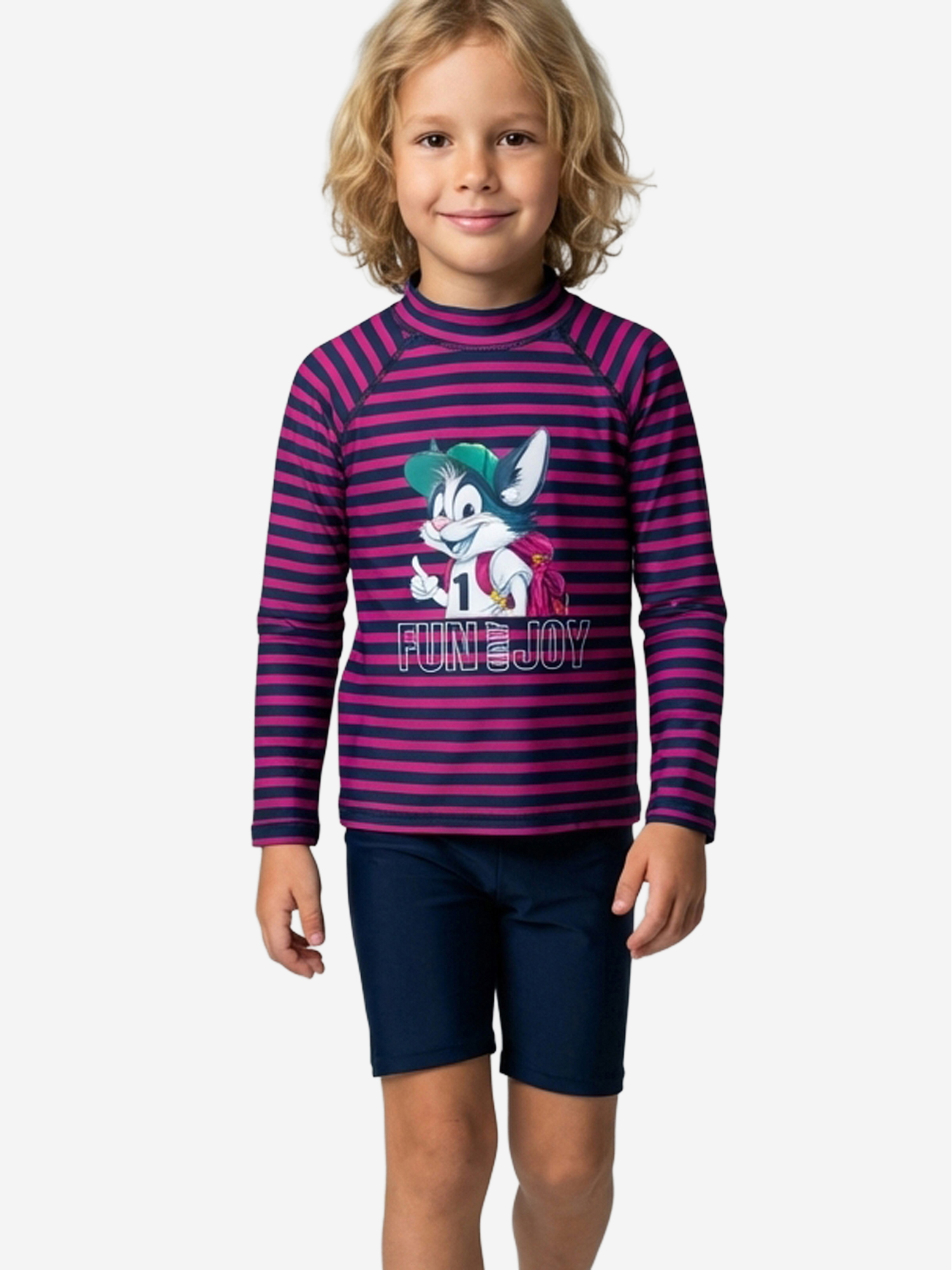 Изображение товара Плавательный костюм для мальчика PlayToday с молнией и длинным рукавом