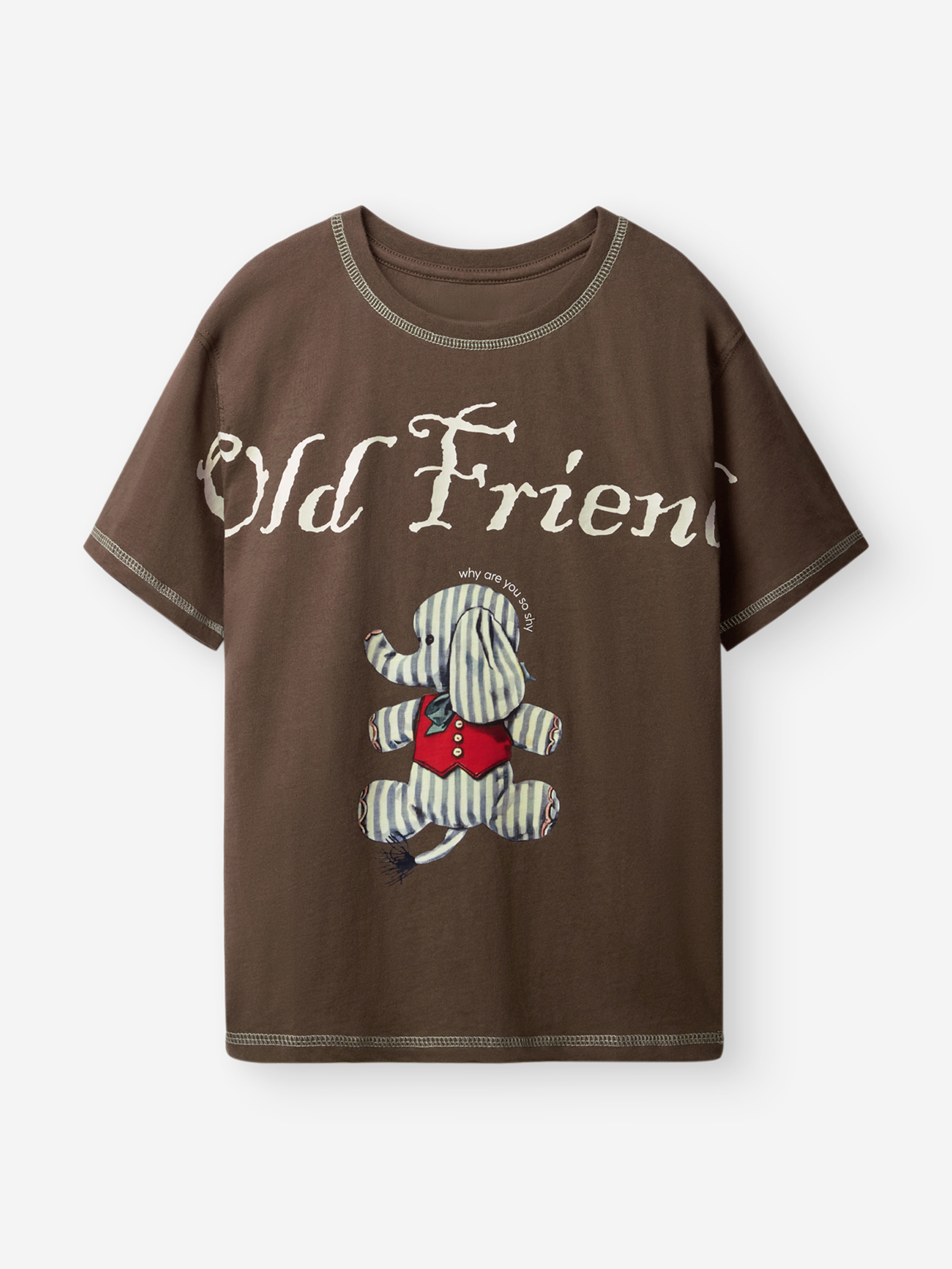 Изображение товара Детская футболка HAPPY BABY с рисунком из 100% хлопка светлая