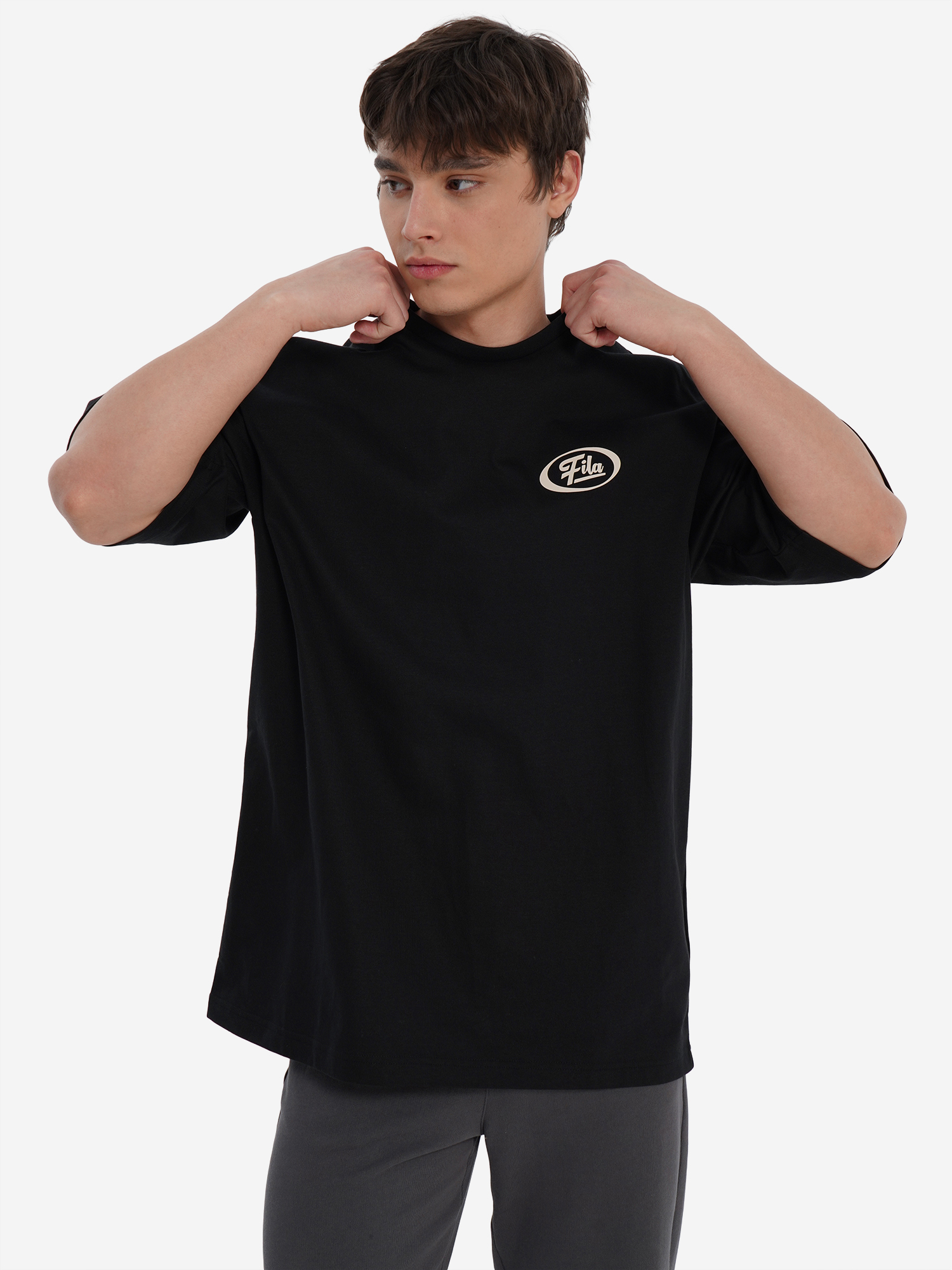 Изображение товара Мужская футболка оверсайз FILA из хлопка для спорта и повседневной носки