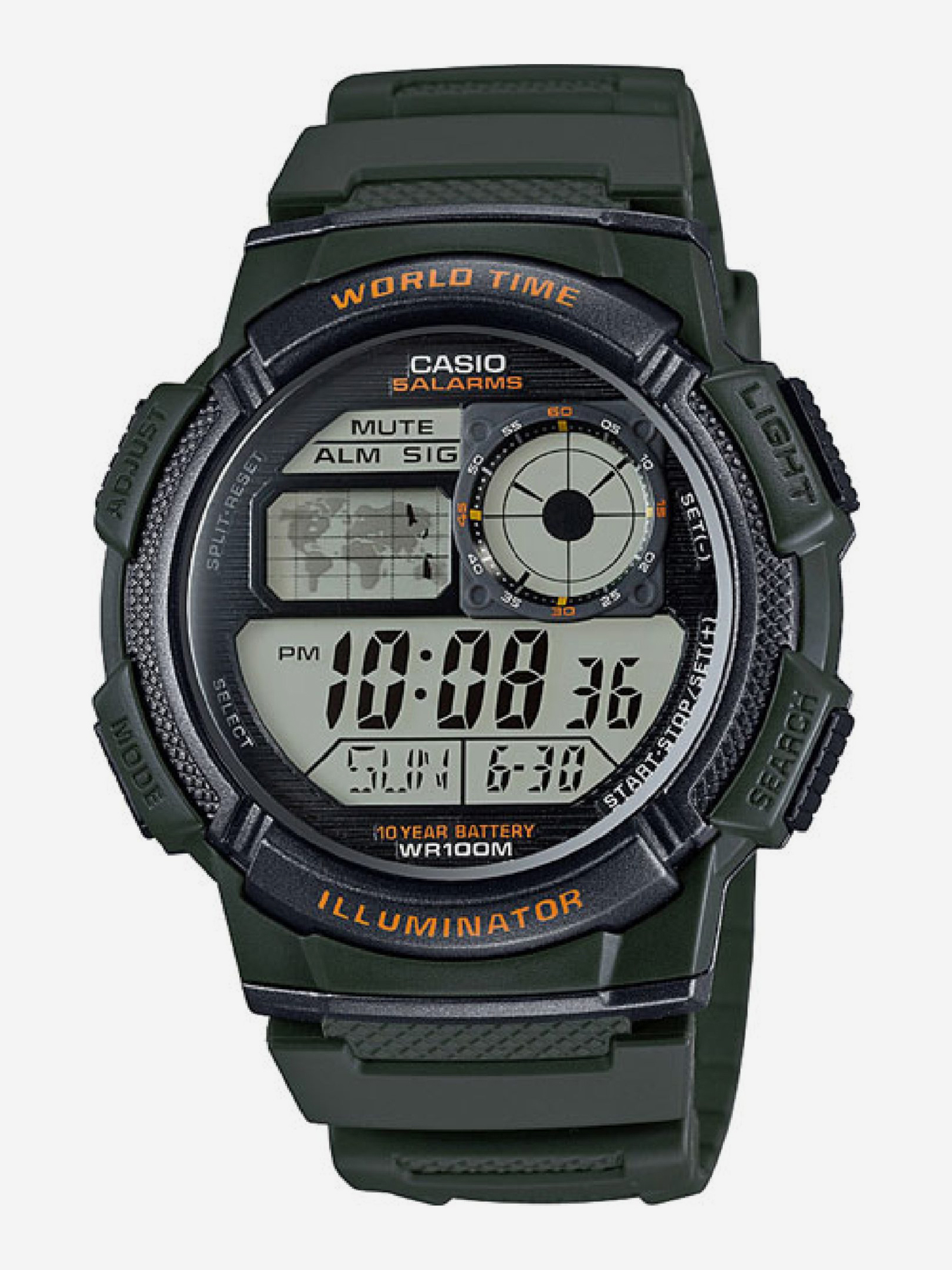 

Наручные часы Casio AE-1000W-3A, Зеленый