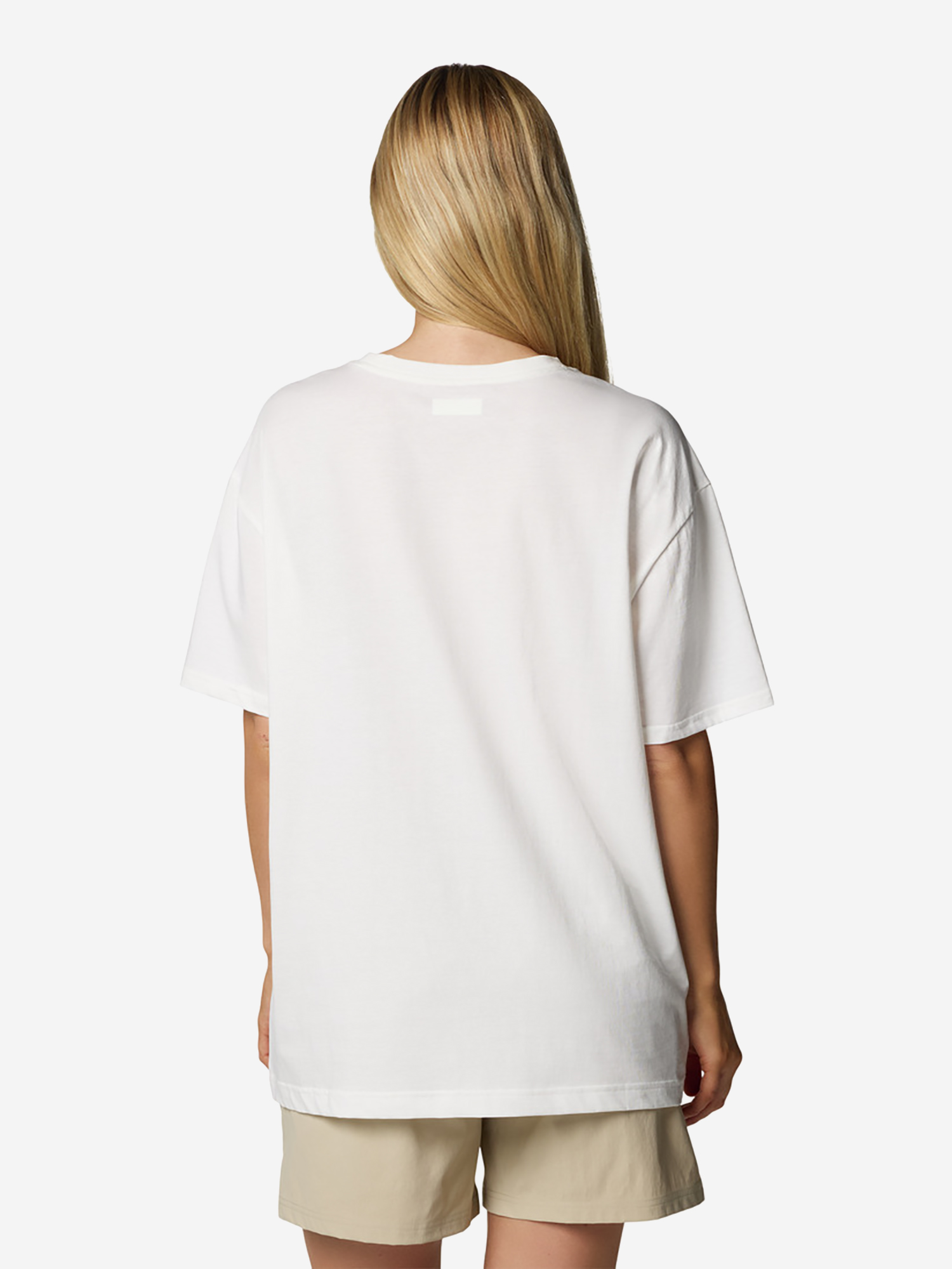 фото Футболка женская оверсайз columbia rolling bend graphic oversized tee, белый