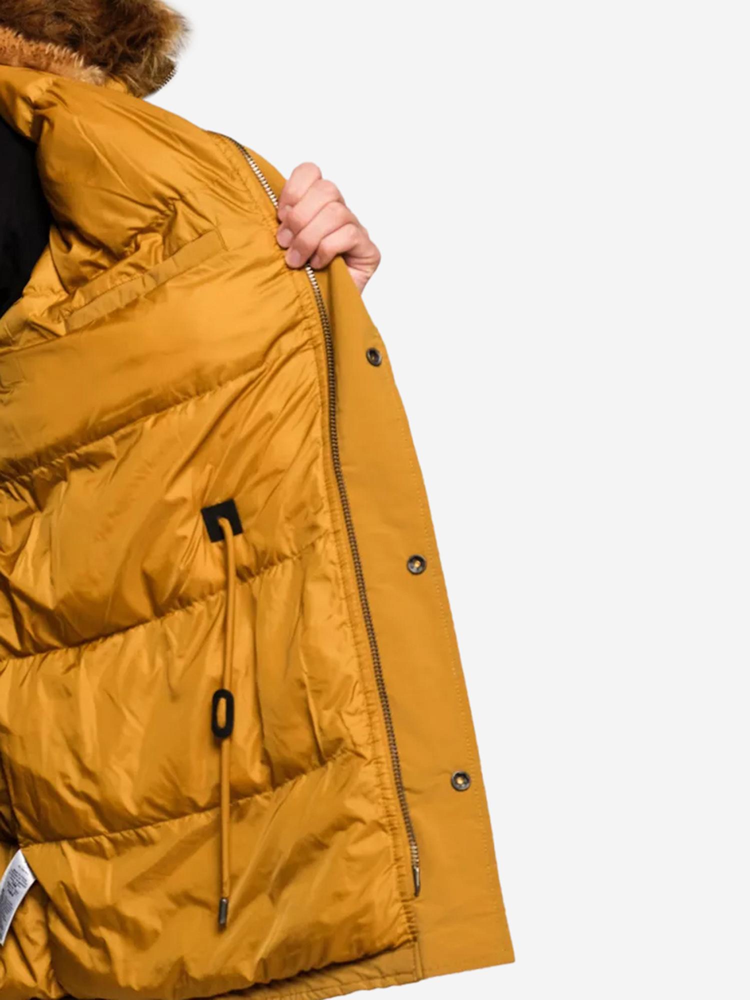 Парка утеплённая пуховая мужская N-3B Alpine Gen II Alpha Industries, Желтый MJN53501WDSJA4R-T, размер 46 - фото 6