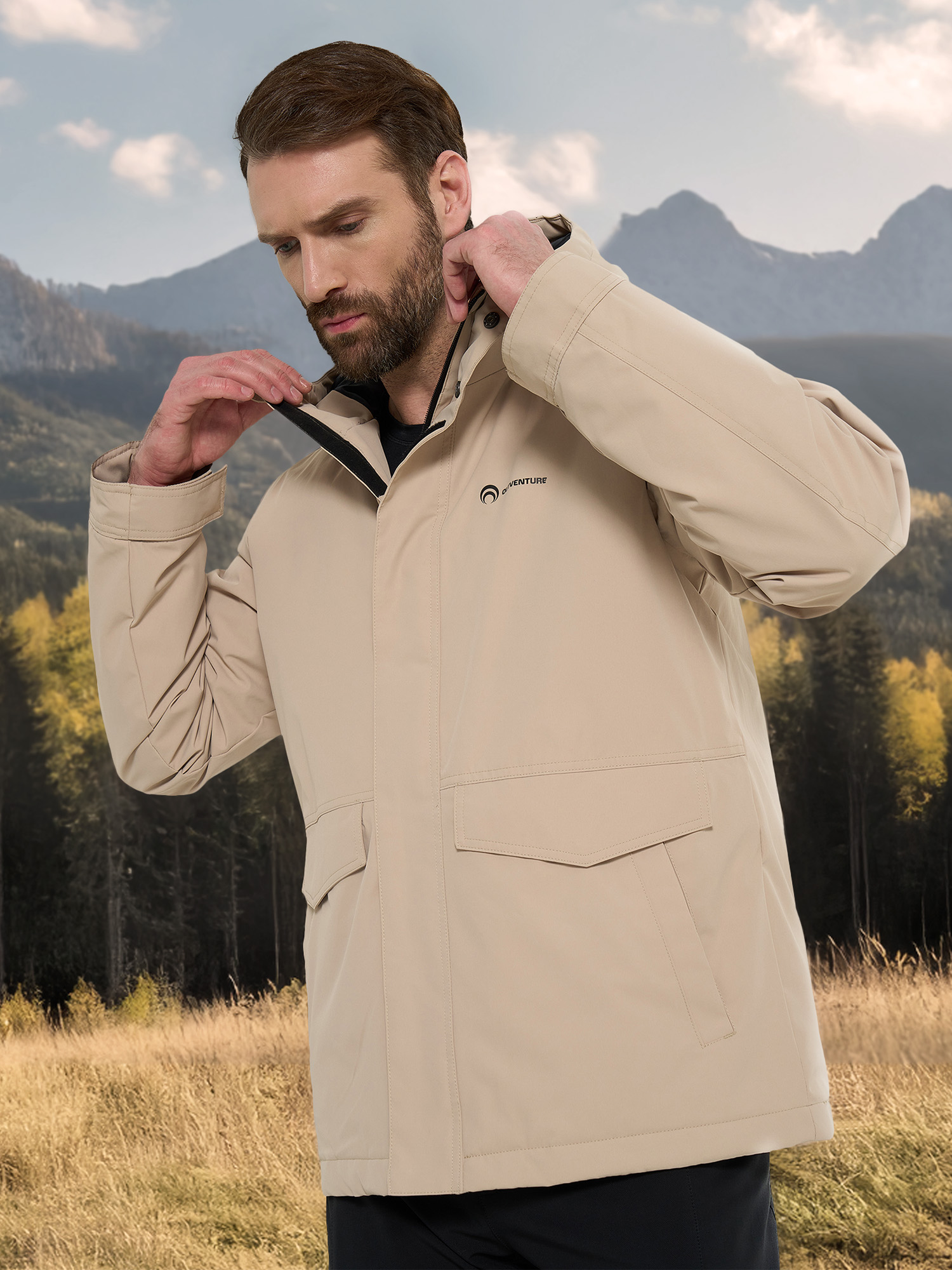 

Куртка утепленная мужская Outventure, Бежевый