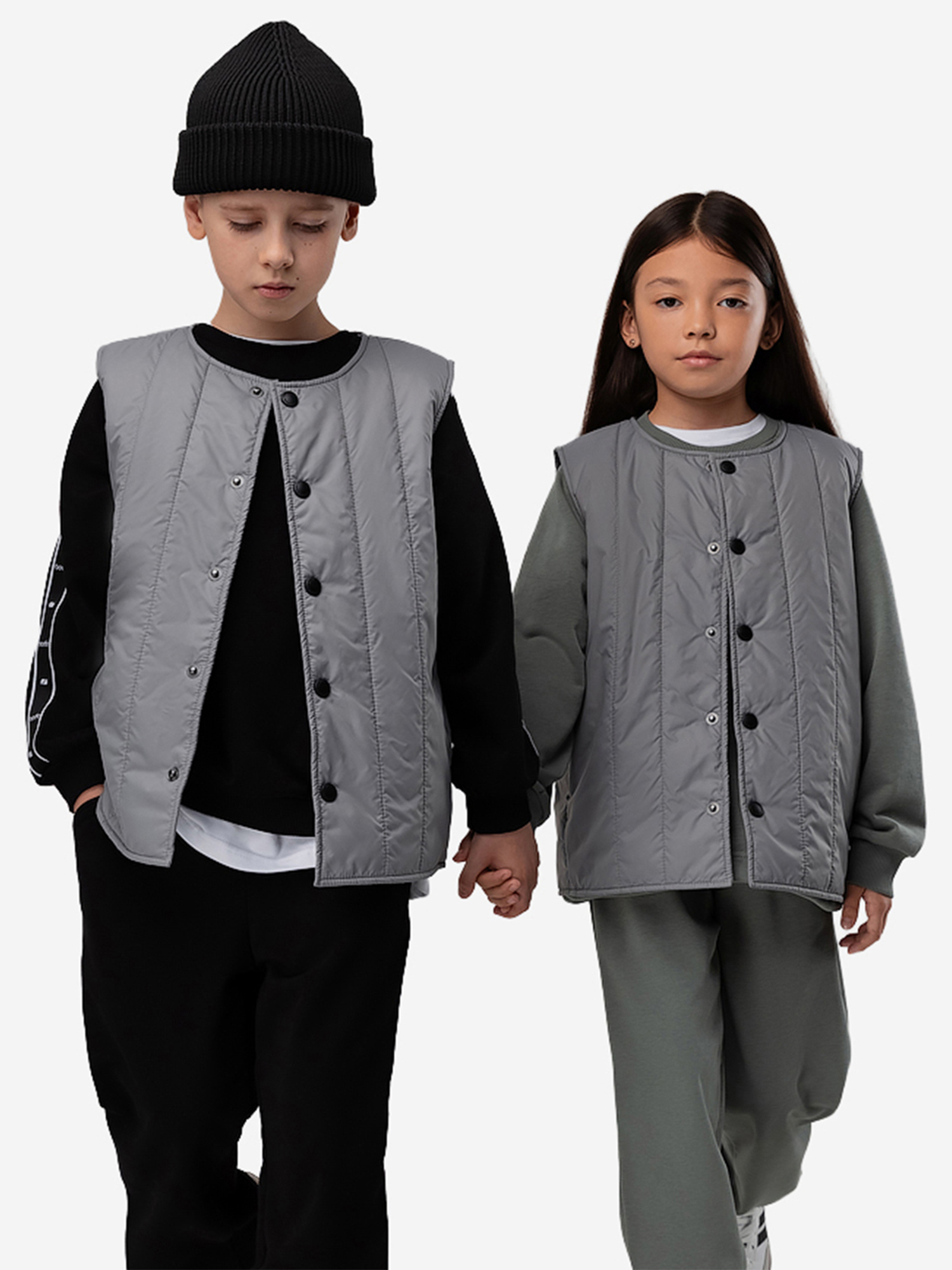 Изображение товара Жилет для мальчиков bodo серый демисезонный