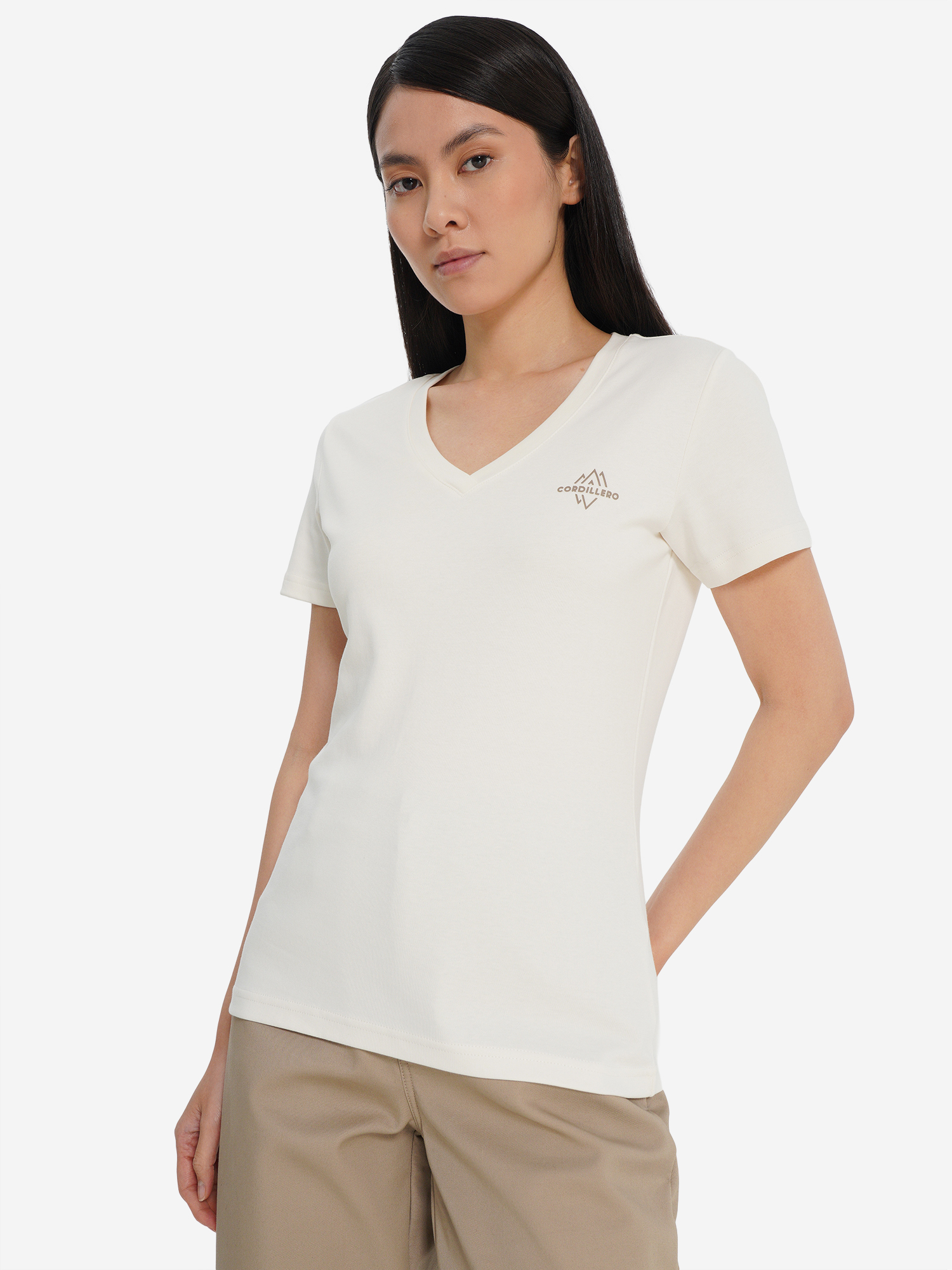 Изображение товара Женская футболка Cordillero приталенная хлопок летняя для путешествий
