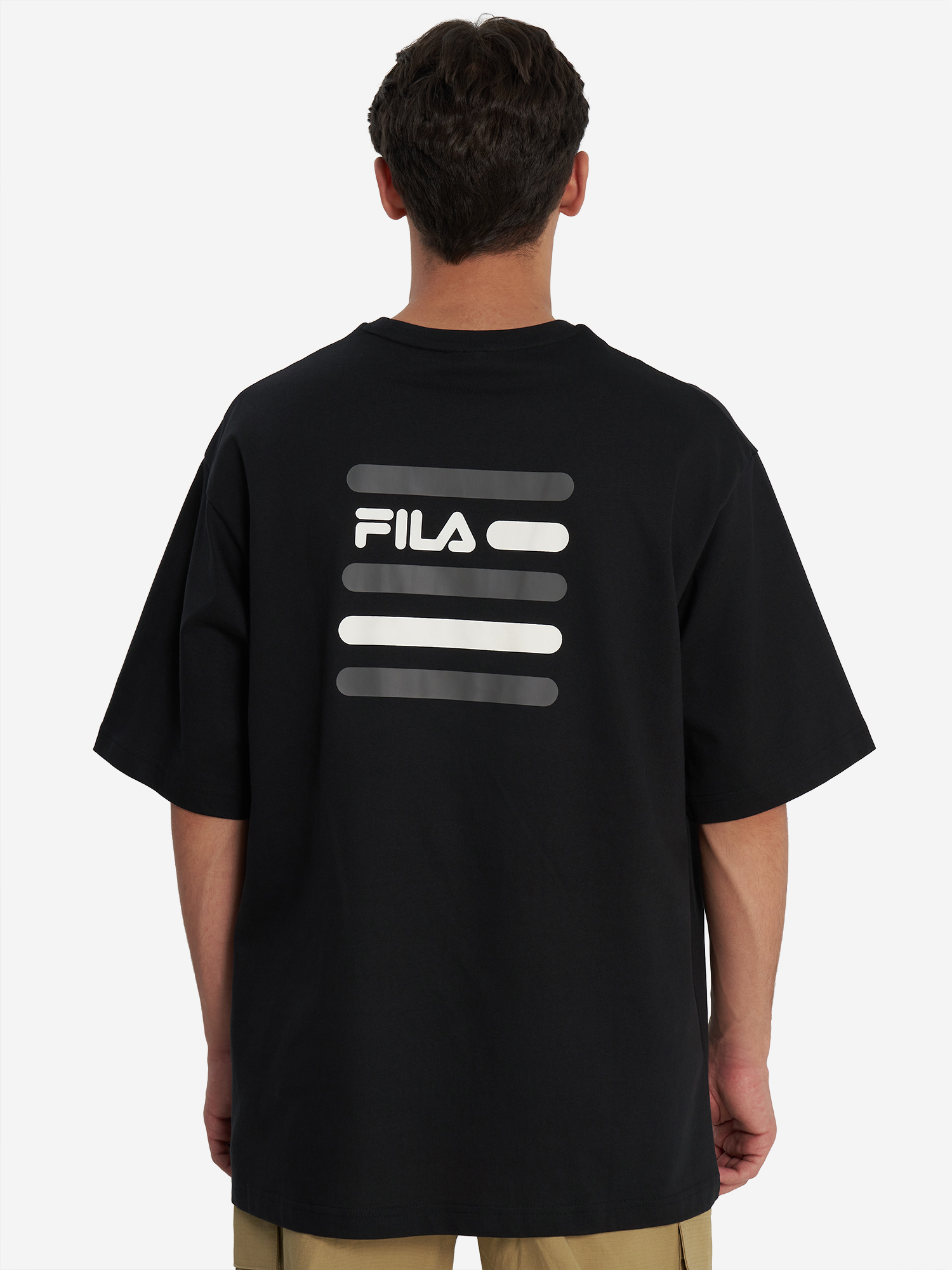 Футболка мужская оверсайз FILA, Черный