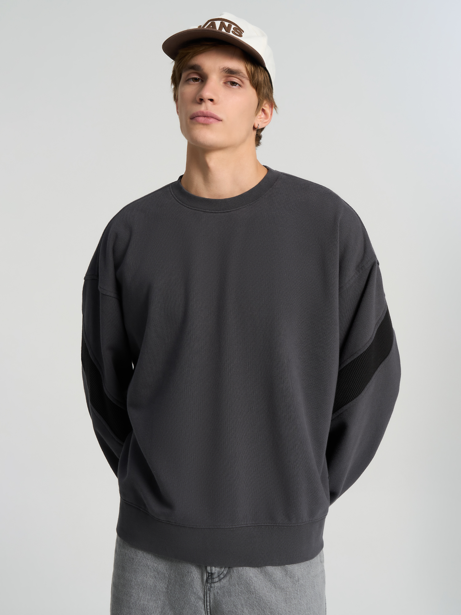 Свитшот мужской Vans Retro Sport Crew, Серый