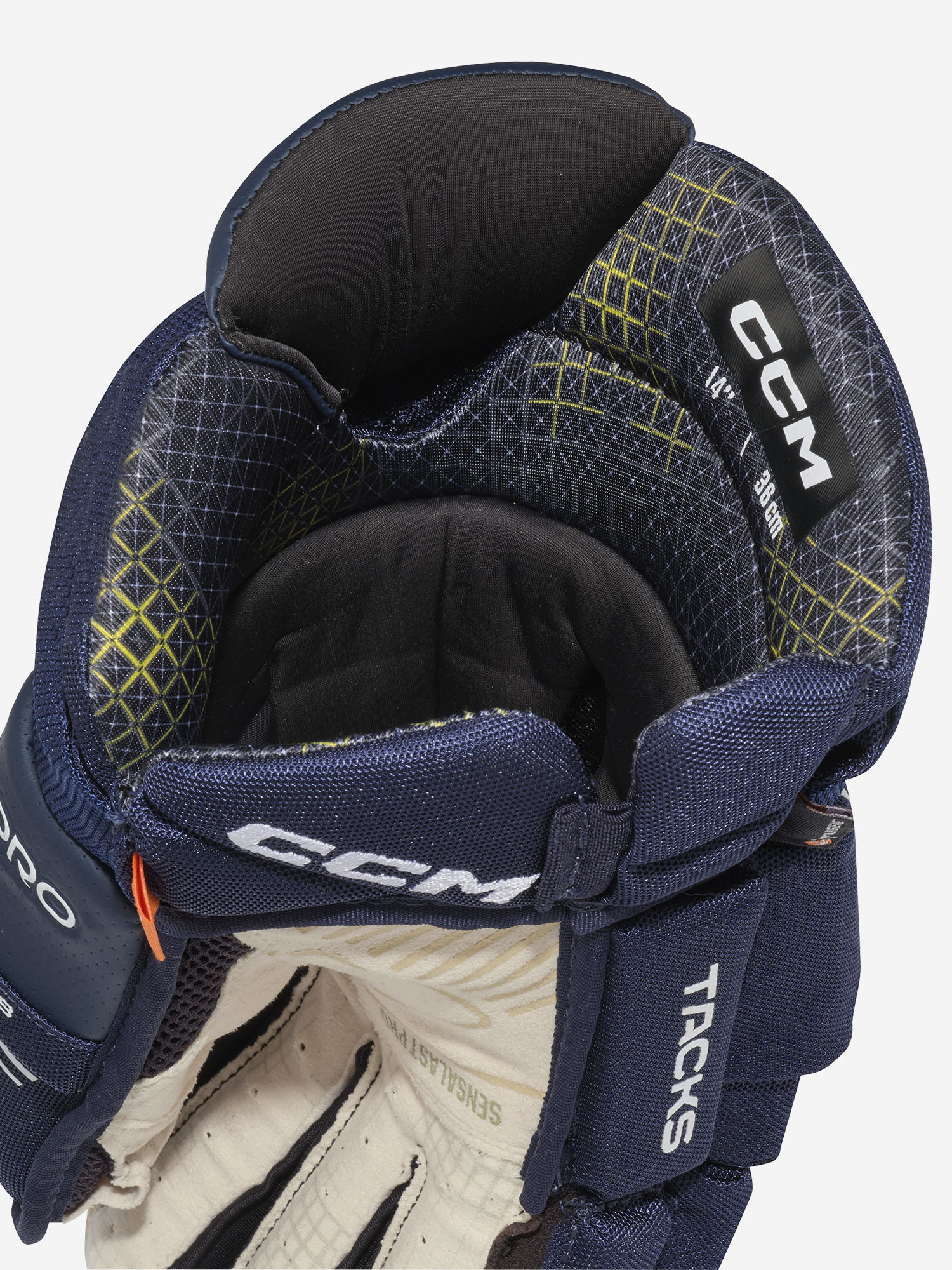 фото Перчатки хоккейные ccm tacks xf pro sr, синий