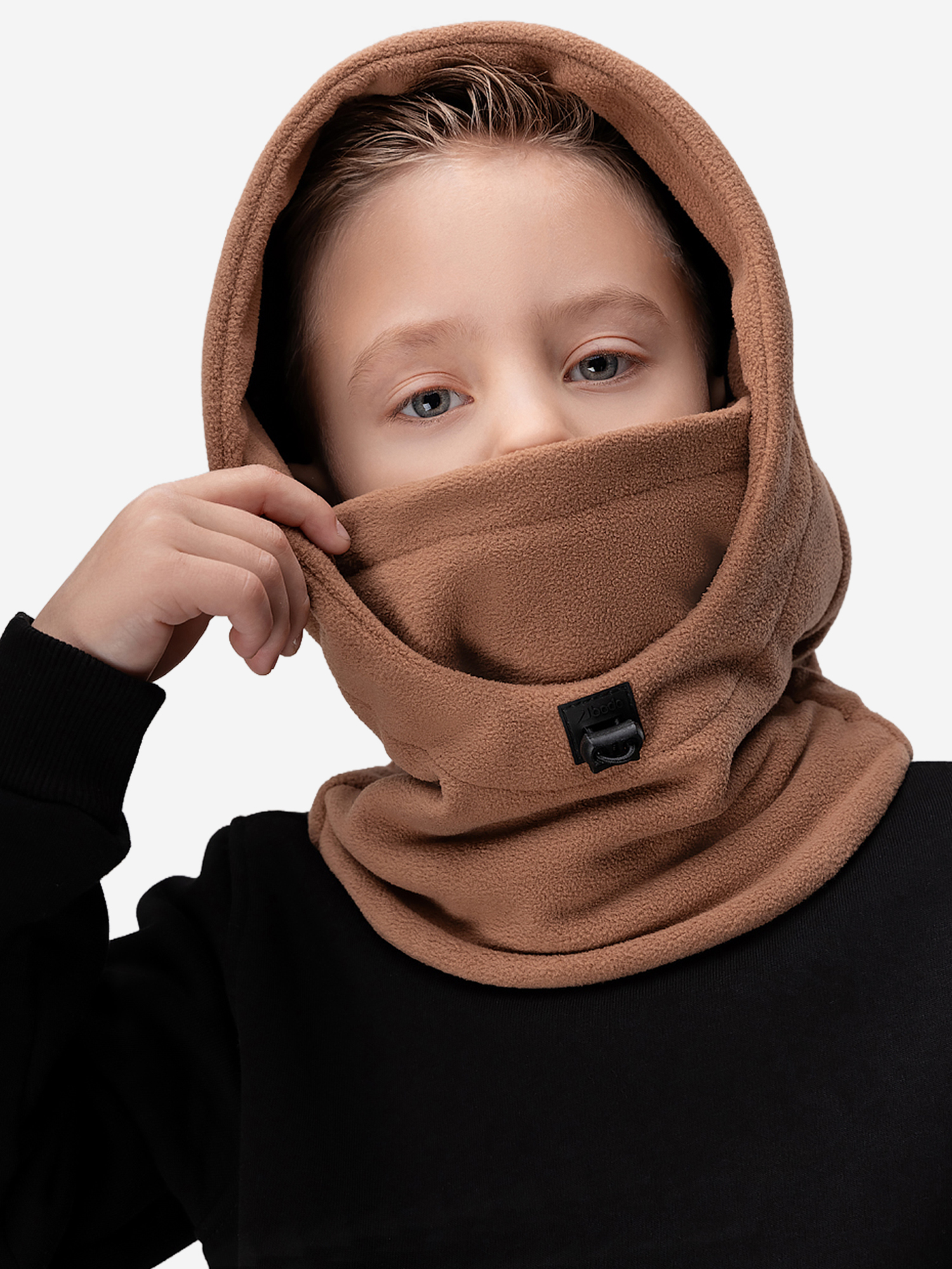 Изображение товара Капюшон флисовый bodo светло-коричневый для активного отдыха и зимних видов спорта