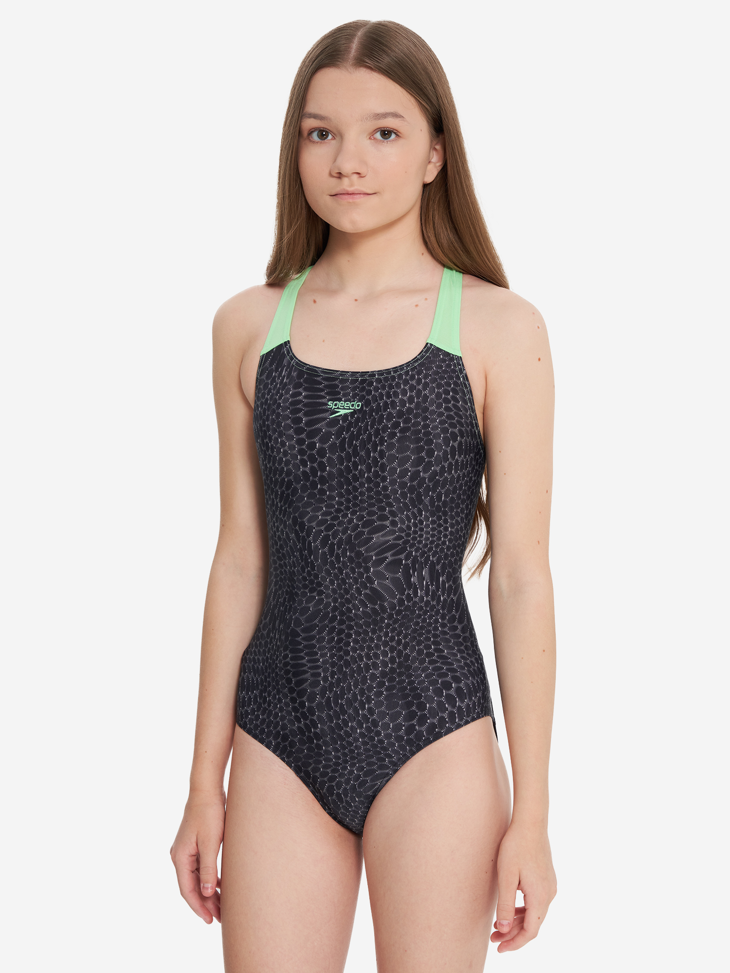 

Купальник слитный для девочек Speedo, Черный