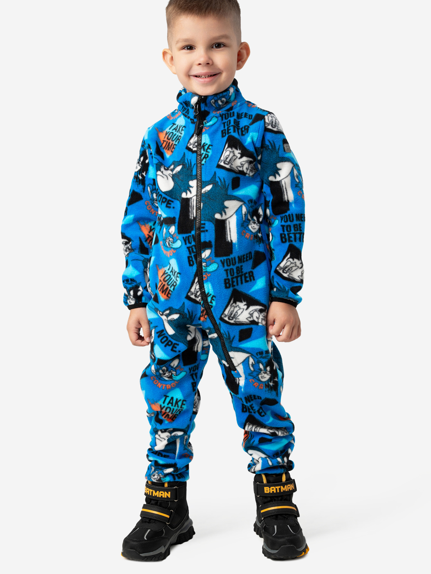 Изображение товара Комбинезон флисовый для мальчиков PlayToday зимний утеплённый