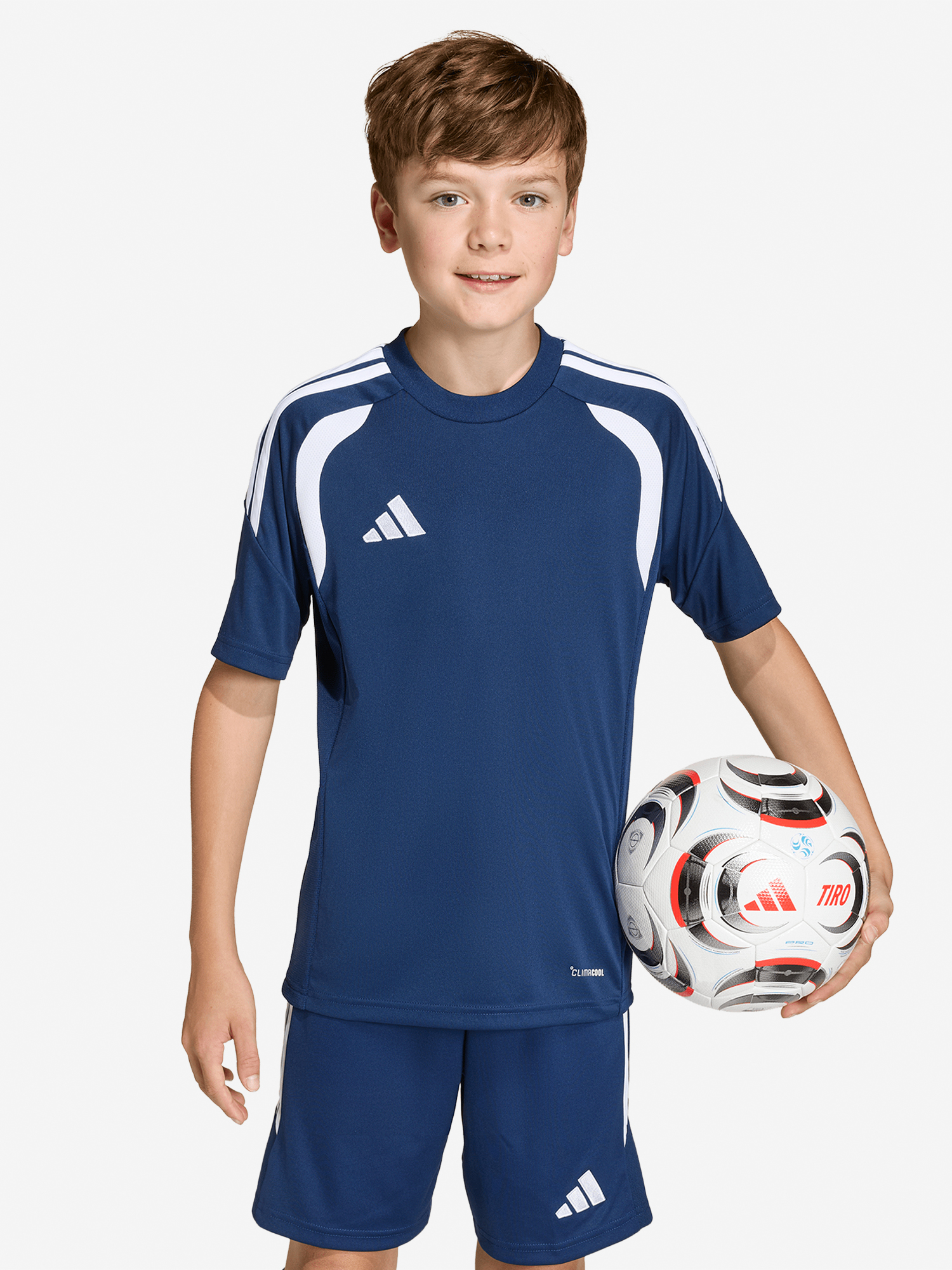 Изображение товара Футболка для мальчиков adidas с коротким рукавом экологичная летняя модель