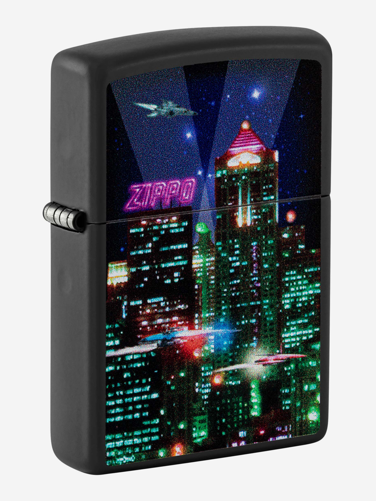 

Зажигалка бензиновая ZIPPO 48506 Cyber City, Черный