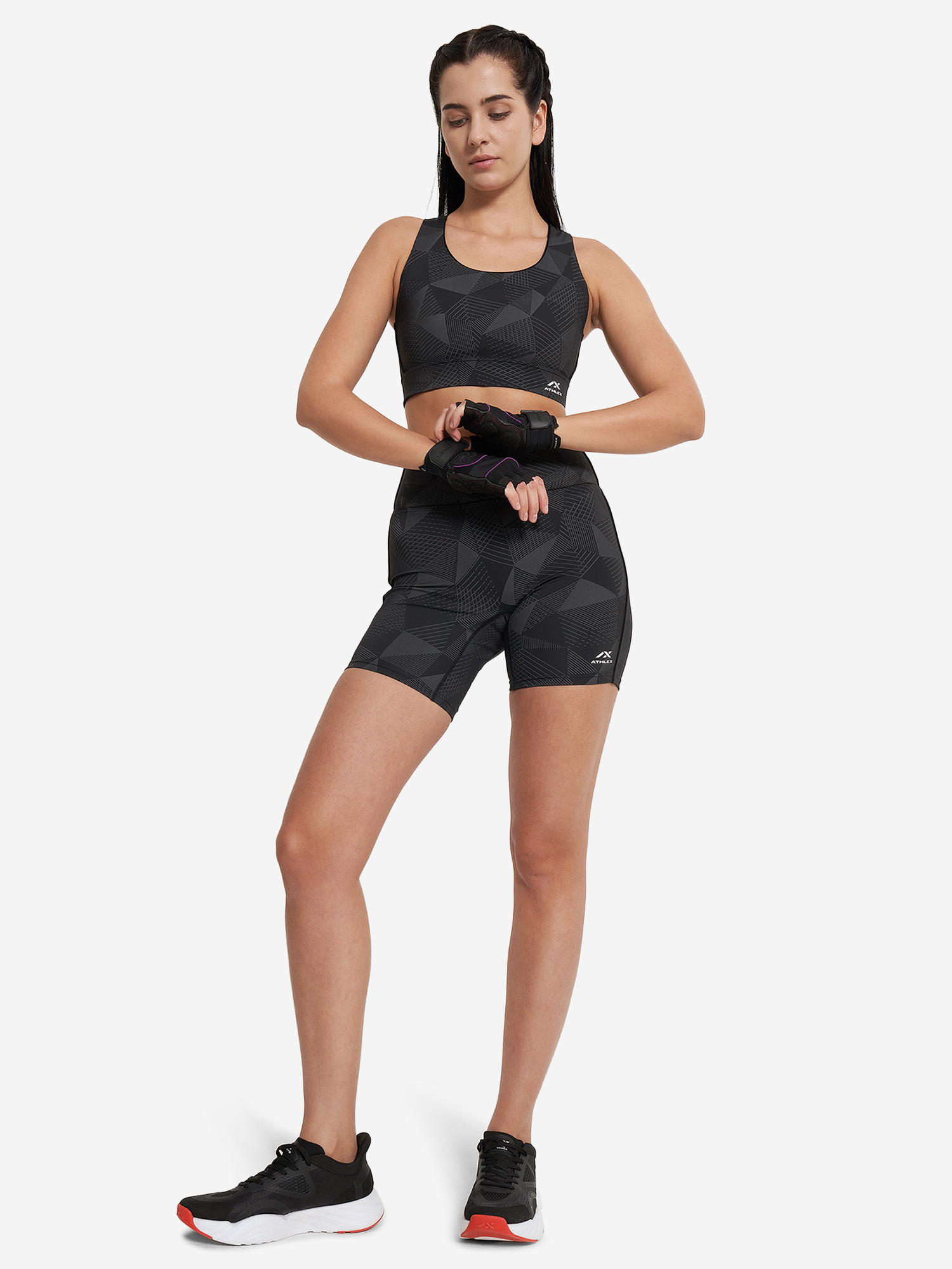 фото Топ бра спортивный athlex, черный
